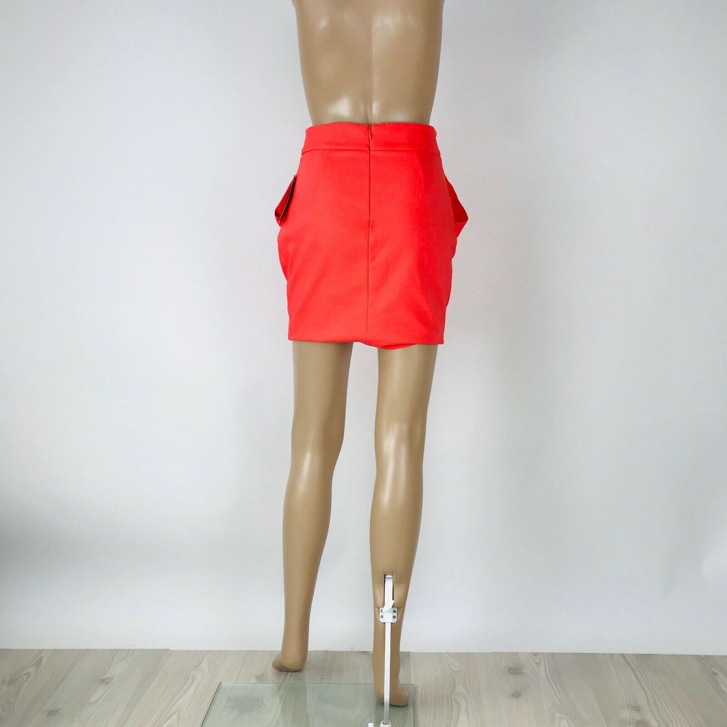 ZARA Basic Women's High Rise Red Mini Skirt Size XS W24