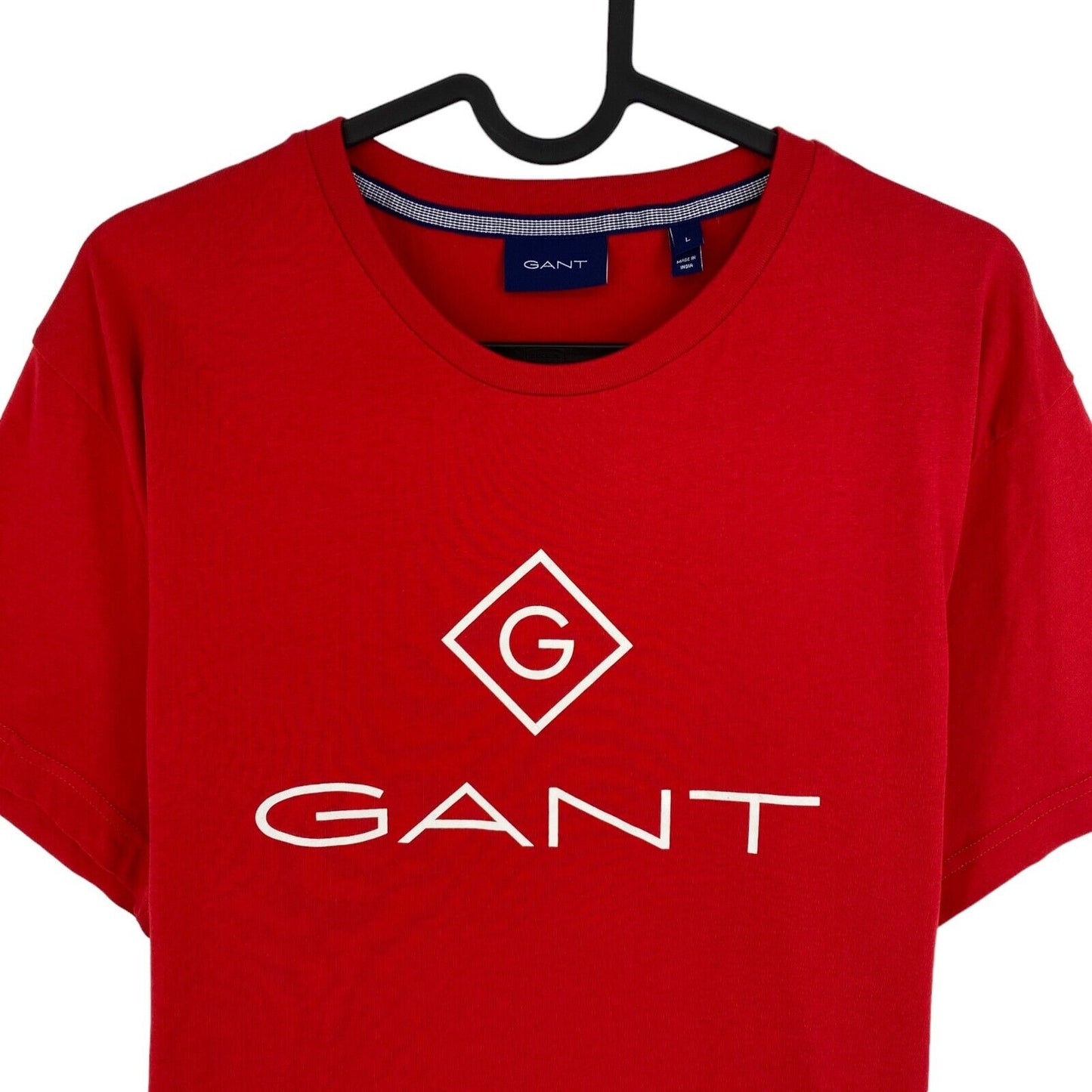 GANT Men Red Lock Up Crew Neck Short Sleeves T Shirt Size L