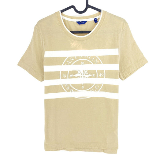 GANT Light Brown Sailing Crew Neck T Shirt Size M