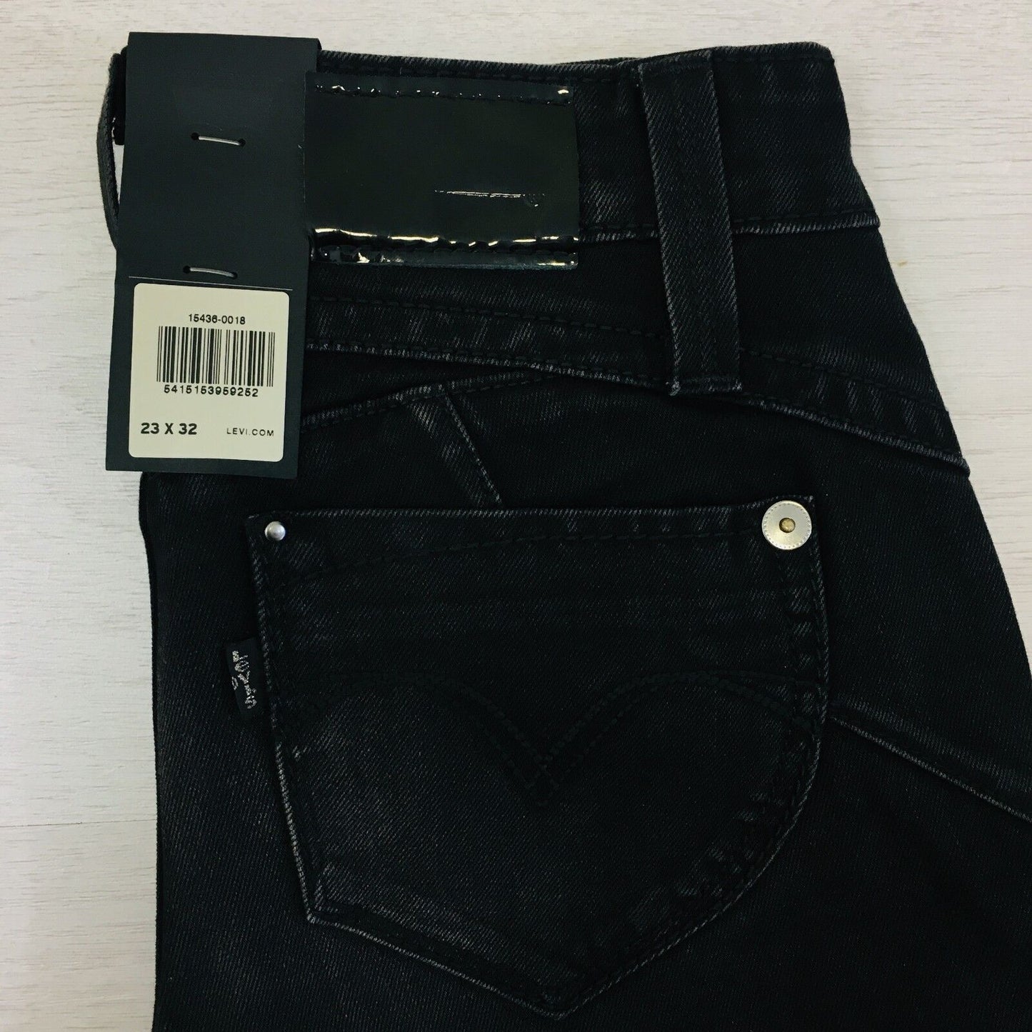 Levi‘s REVEL Ladies Stretch Low Rise Skinny Fit Black Jeans Size W23 L34