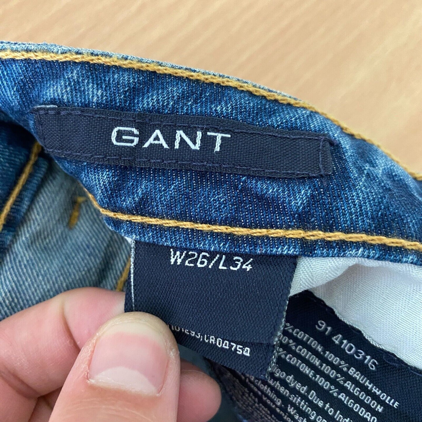 GANT CAROL Women Blue Regular Bootcut Fit Jeans Size W26 L34