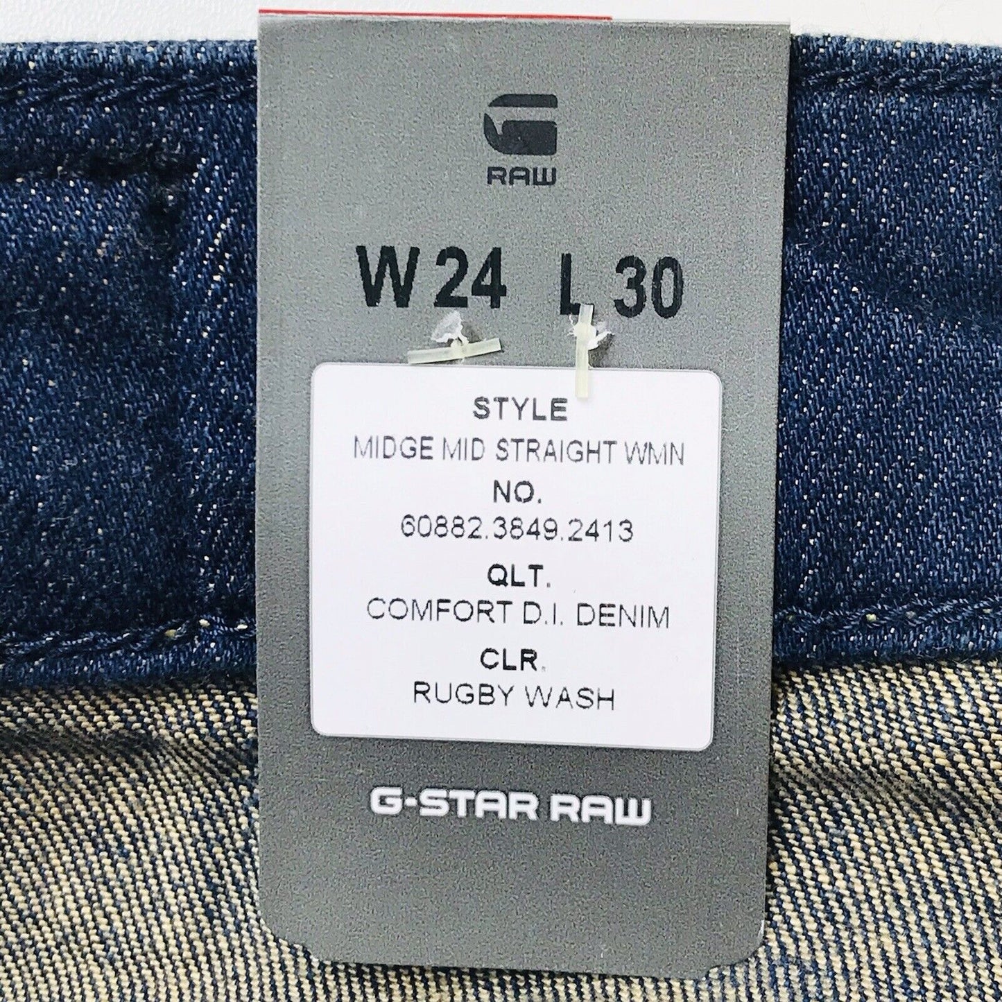 G-STAR RAW MIDGE MID Women Dark Blue Regular Straight Fit Jeans W24 L30