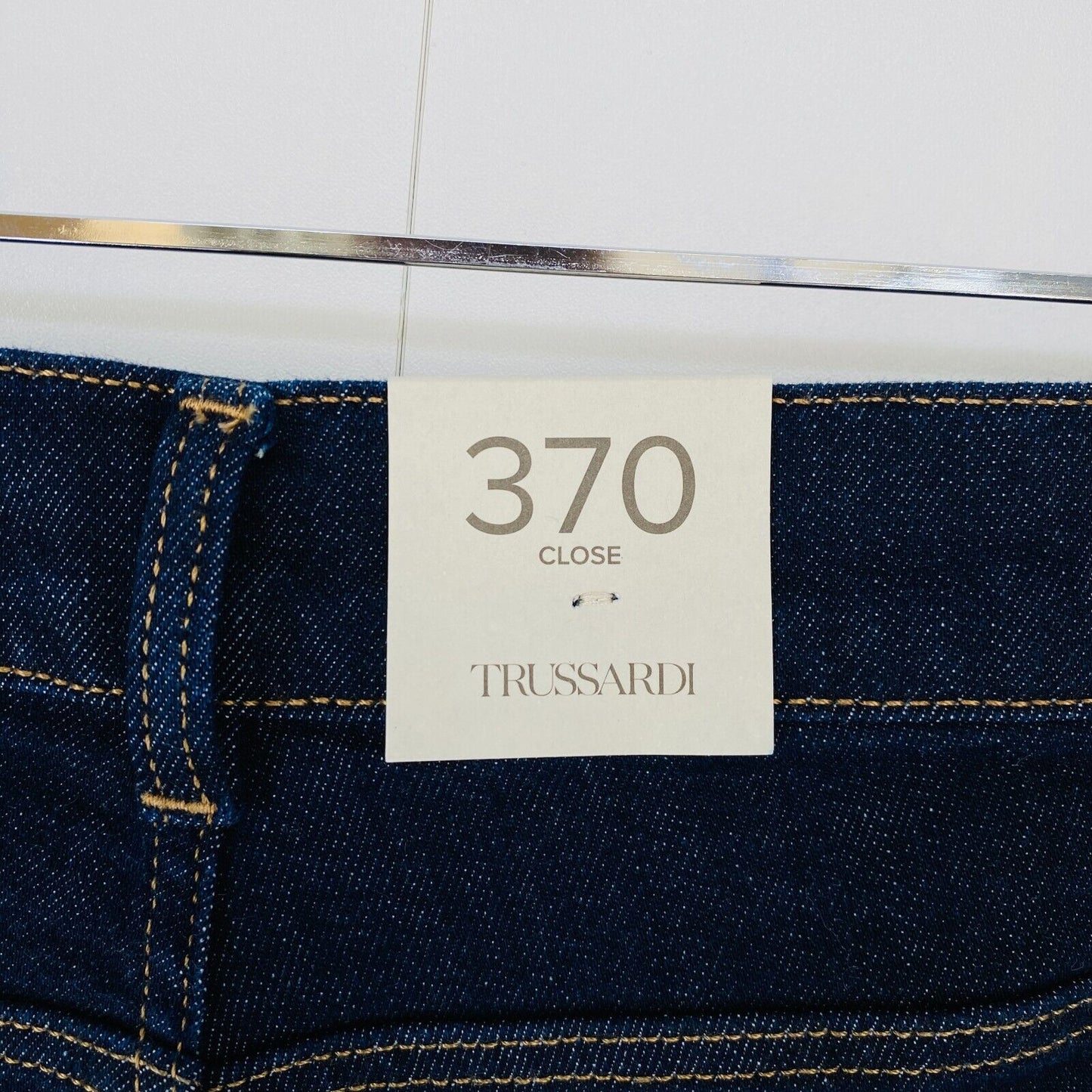 TRUSSARDI 370 CLOSE Dark Blue Slim Fit Jeans EUR 47 W31