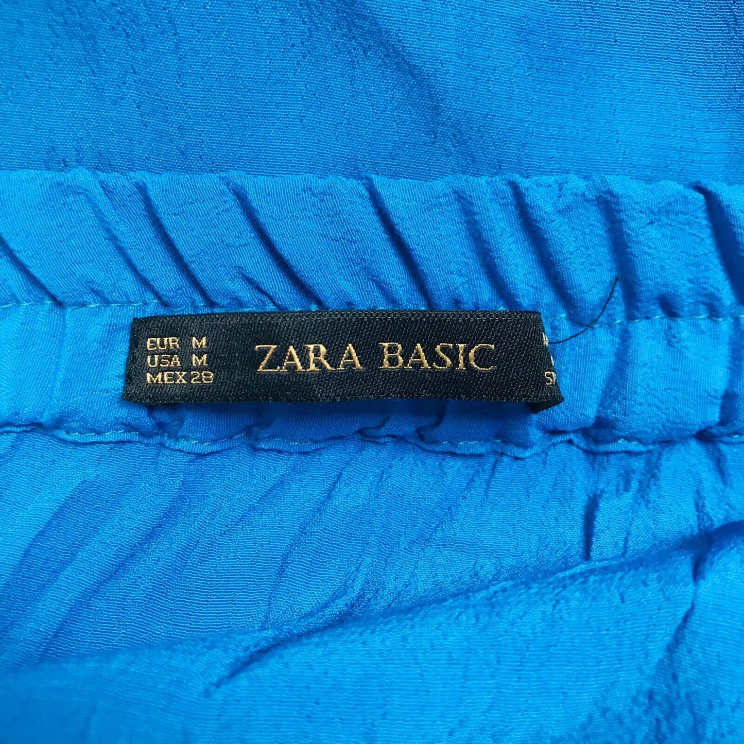 ZARA Basic Women's Blue High Rise Skirt Size M W28