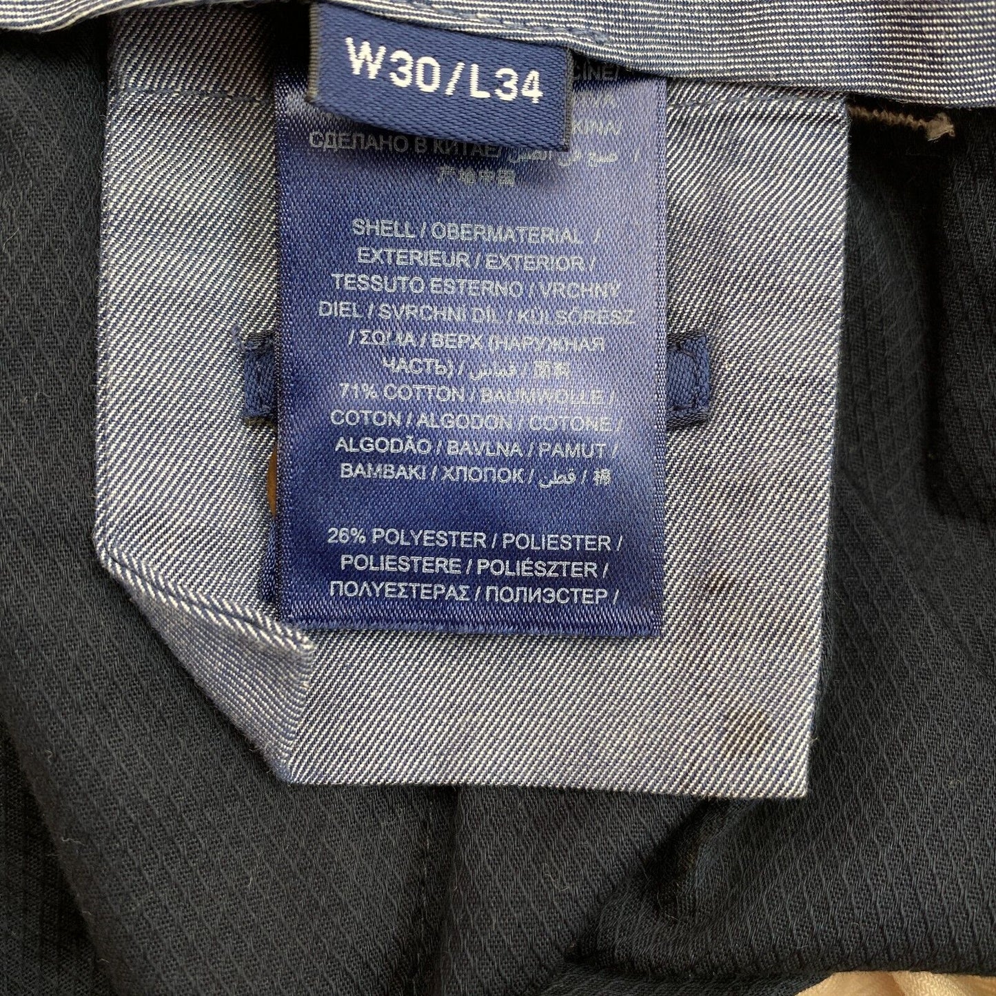 GANT Graue Slim Fit Chinohose, Größe W30 L34