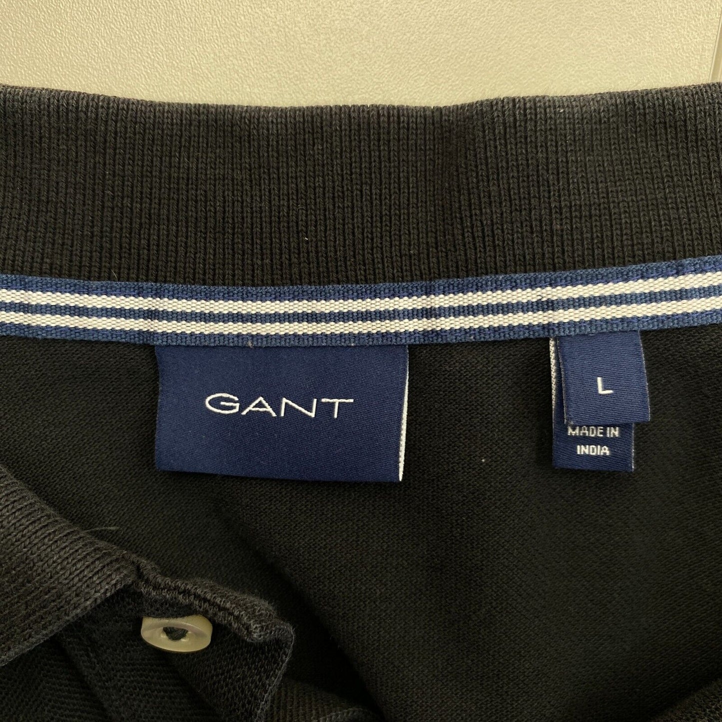 GANT Polo Pique Rugger Noir Taille L