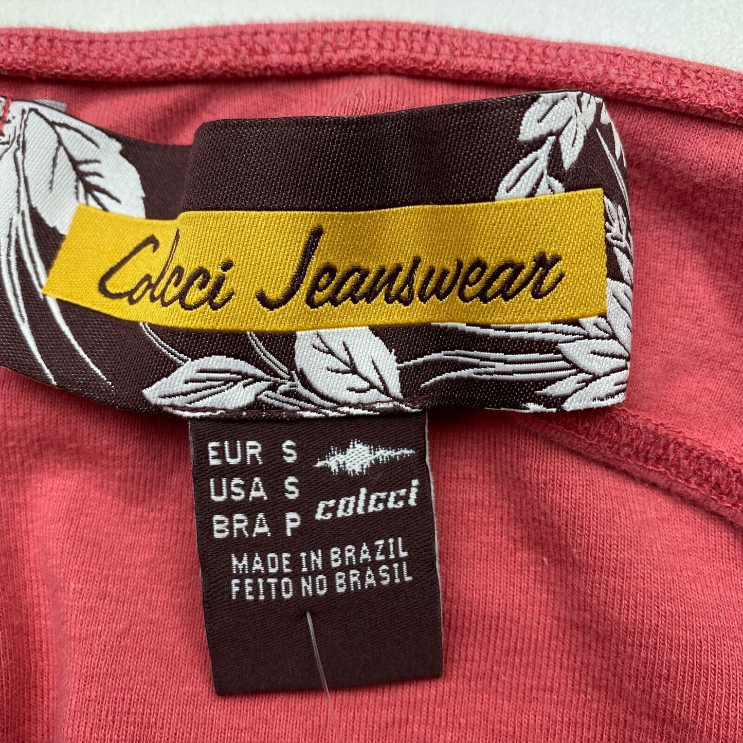 Colcci Jeanswear Neckholder-Top, ärmellos, 100 % Baumwolle, Dunkelrosa, Größe S