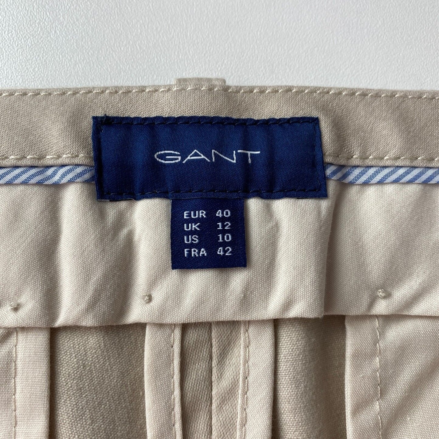 GANT Damen Chinohose Slim Fit Grau Größe EUR 40 UK 12 US 10 W30