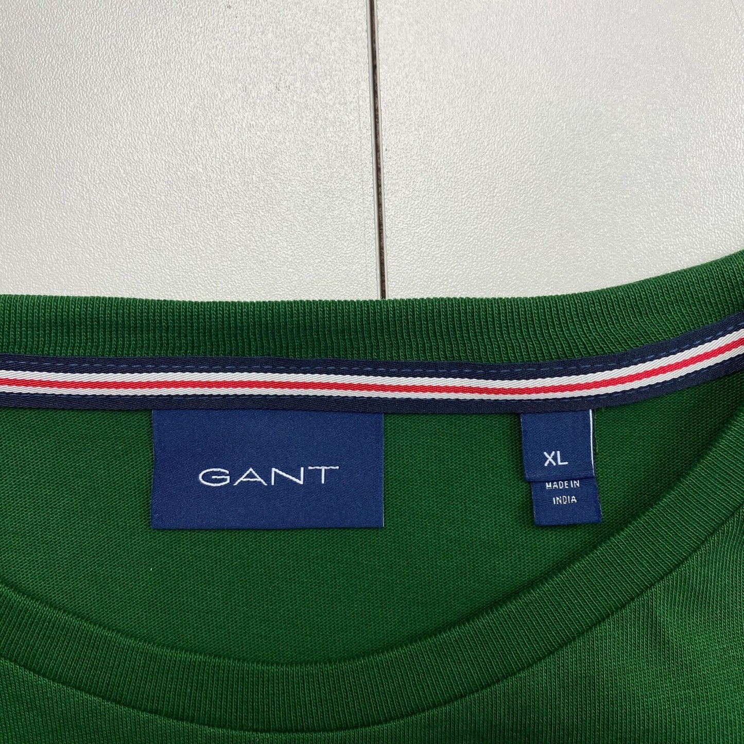 GANT Men Green Original Crew Neck Long Sleeves T-Shirt Size XL