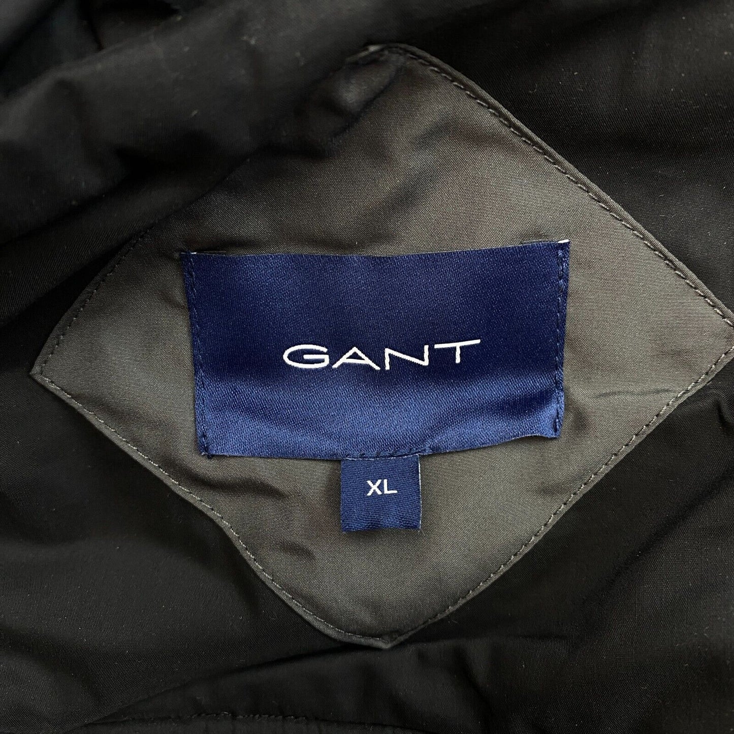 GANT Veste parka longue matelassée surdimensionnée noire Taille XL