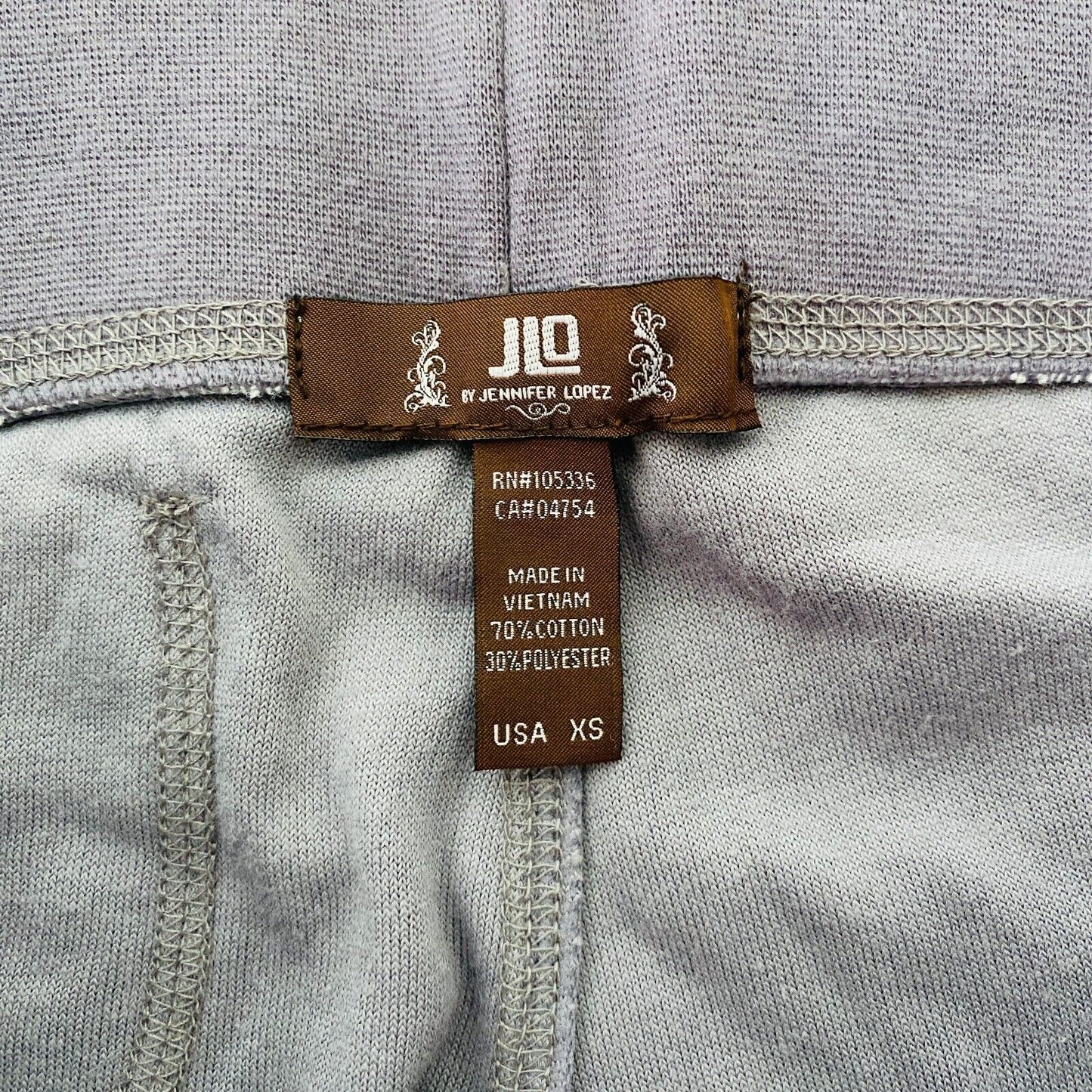 JLO By Jennifer Lopez Women Grey Soft Sweatpants Trousers Size XS