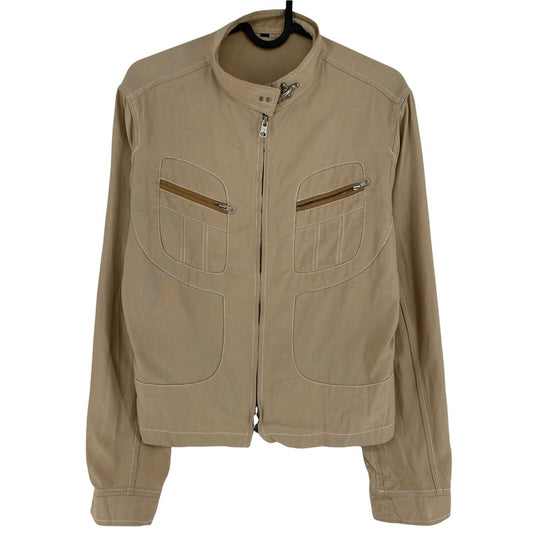 Fay Beige Cotton Blend Jacket Size M