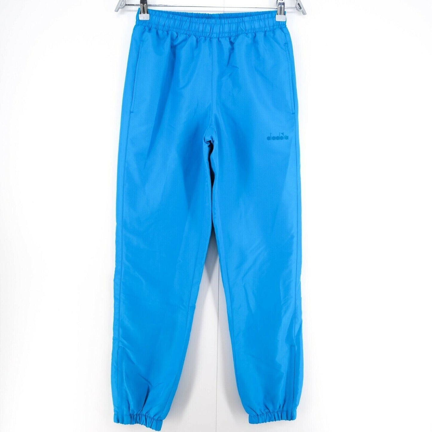 DIADORA 90s vintage Blue Retro Track Pants Pantalon Taille S