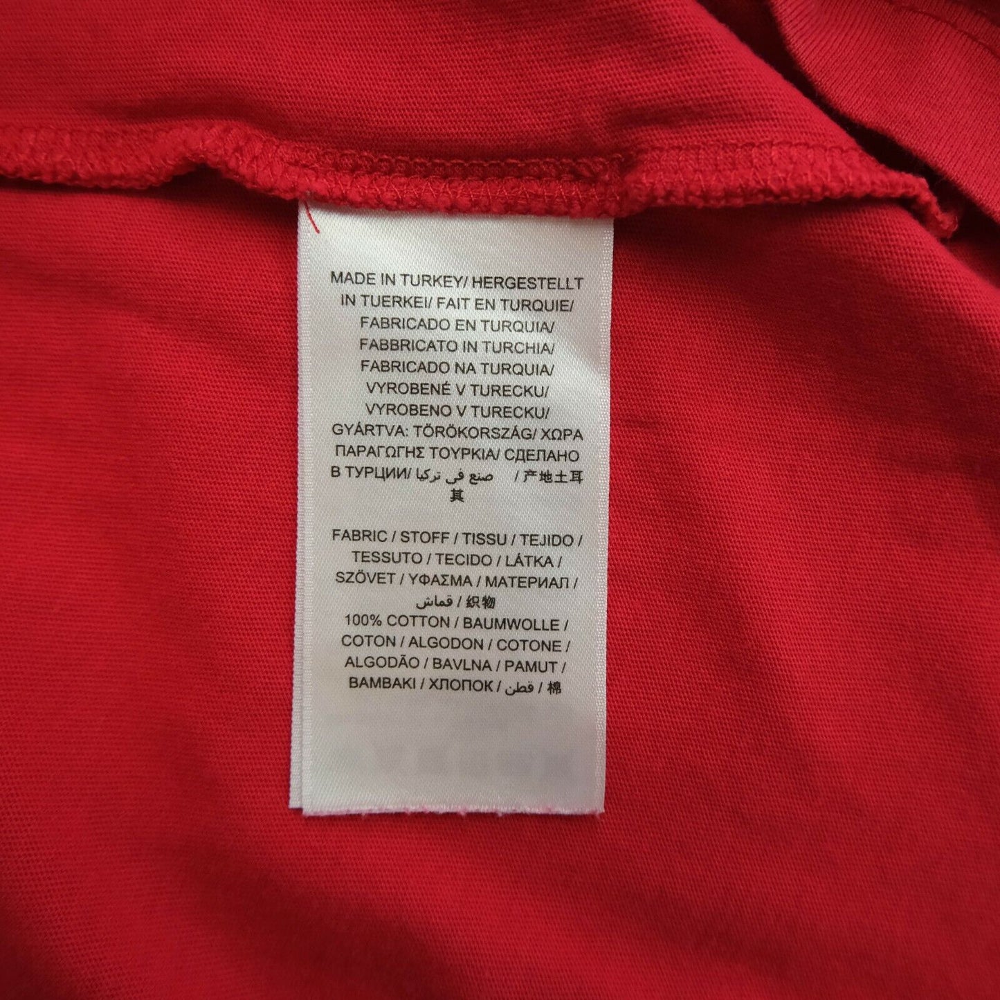 GANT T-shirt rouge à col rond avec grand logo Taille XS