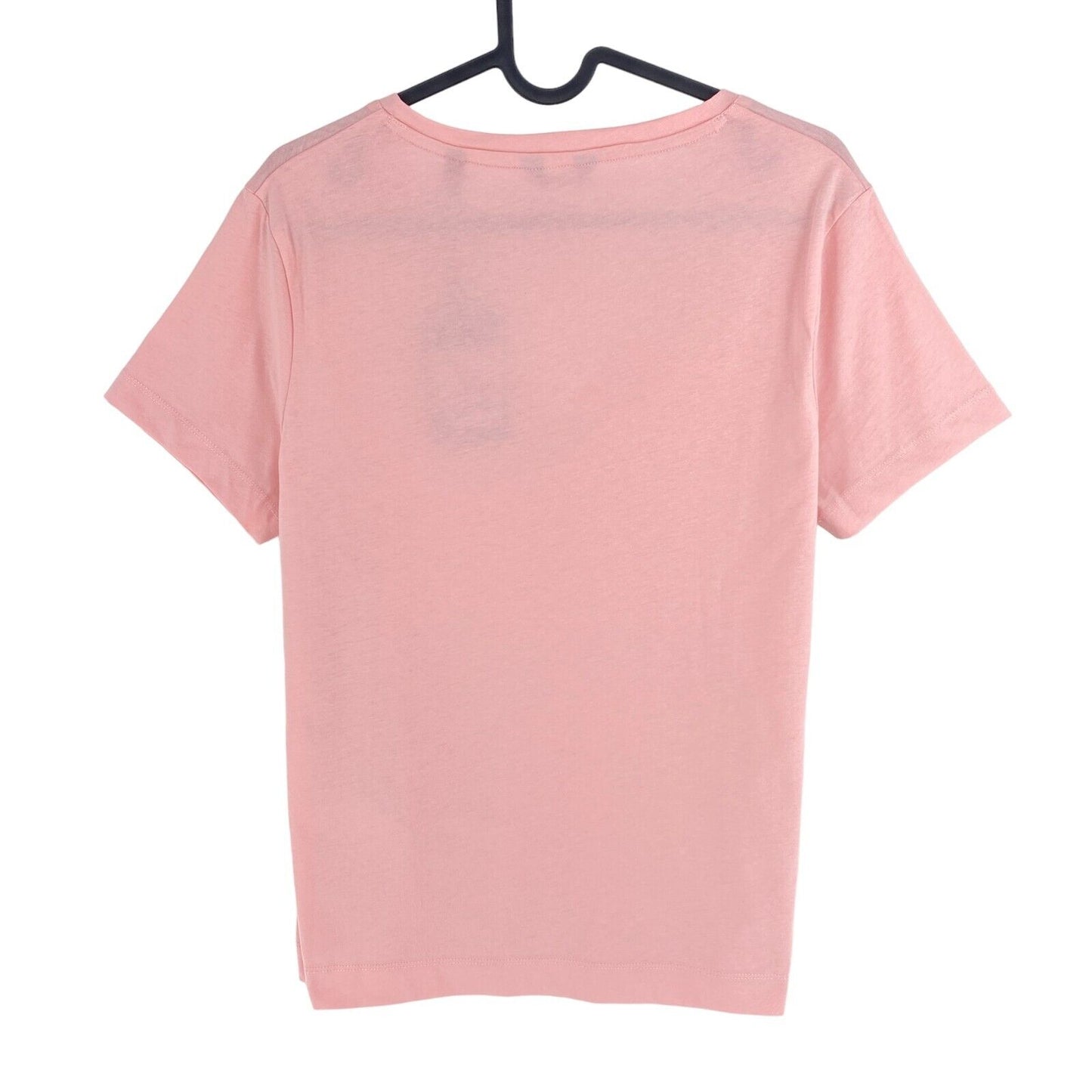 GANT Pink Original T-Shirt mit V-Ausschnitt, Größe XS