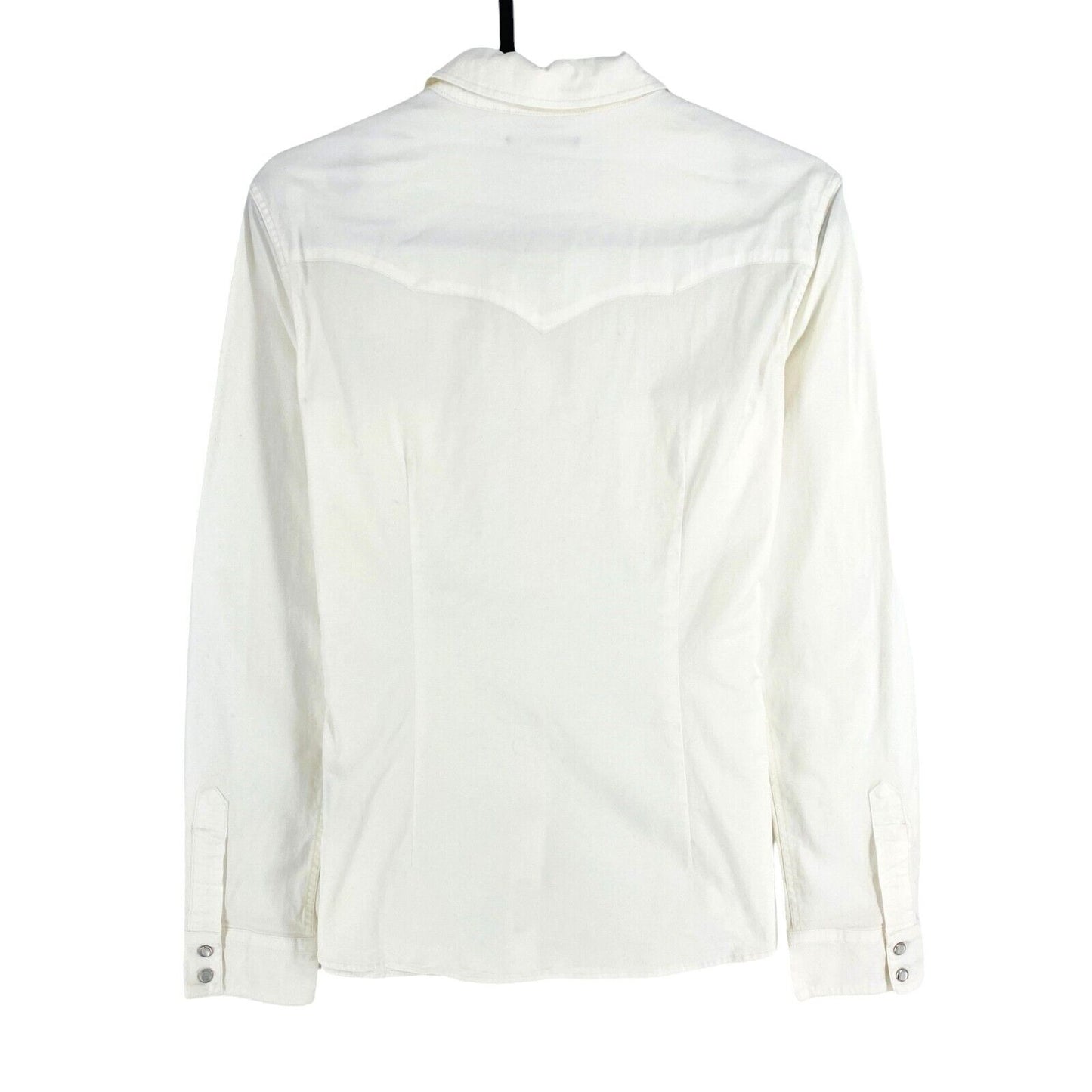 Jacob Cohen Women White CORIAN Long Sleeves Shirt Size S