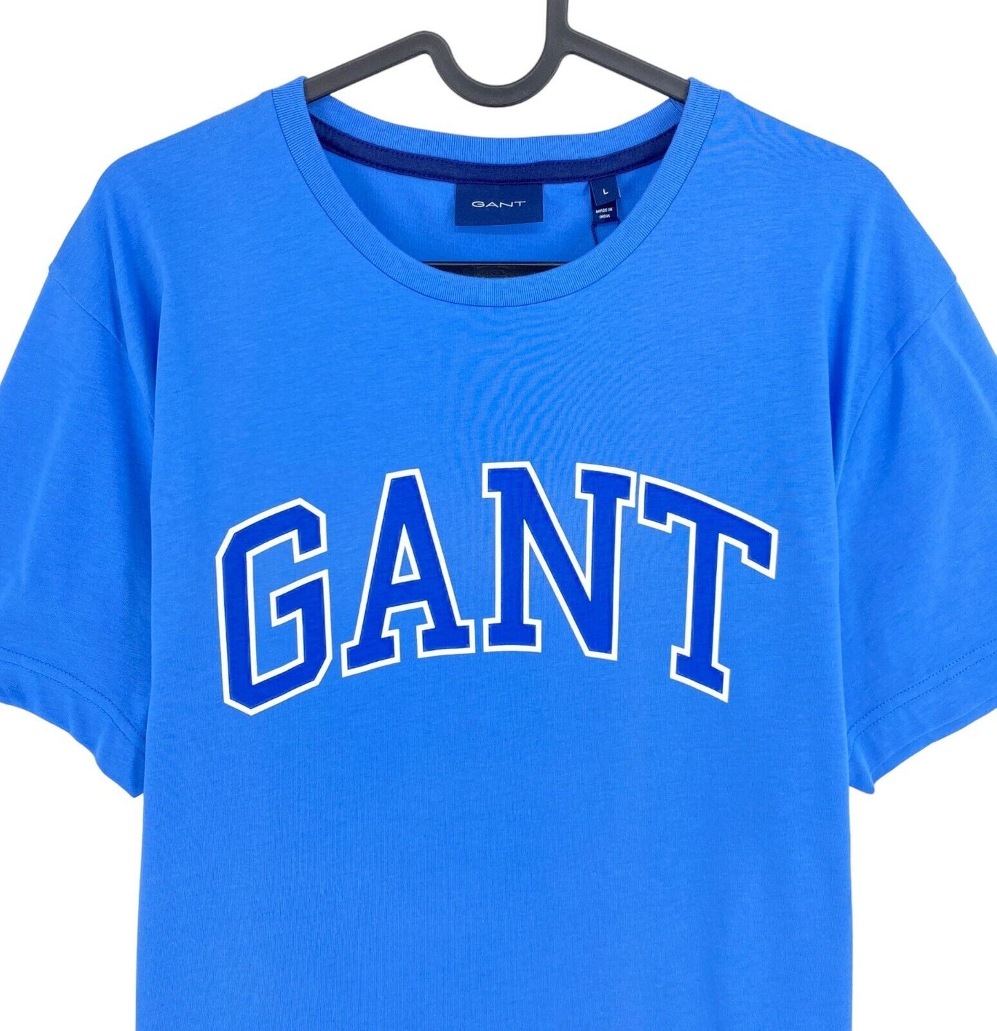 GANT Blue Arch Outline Crew Neck T-Shirt Size L