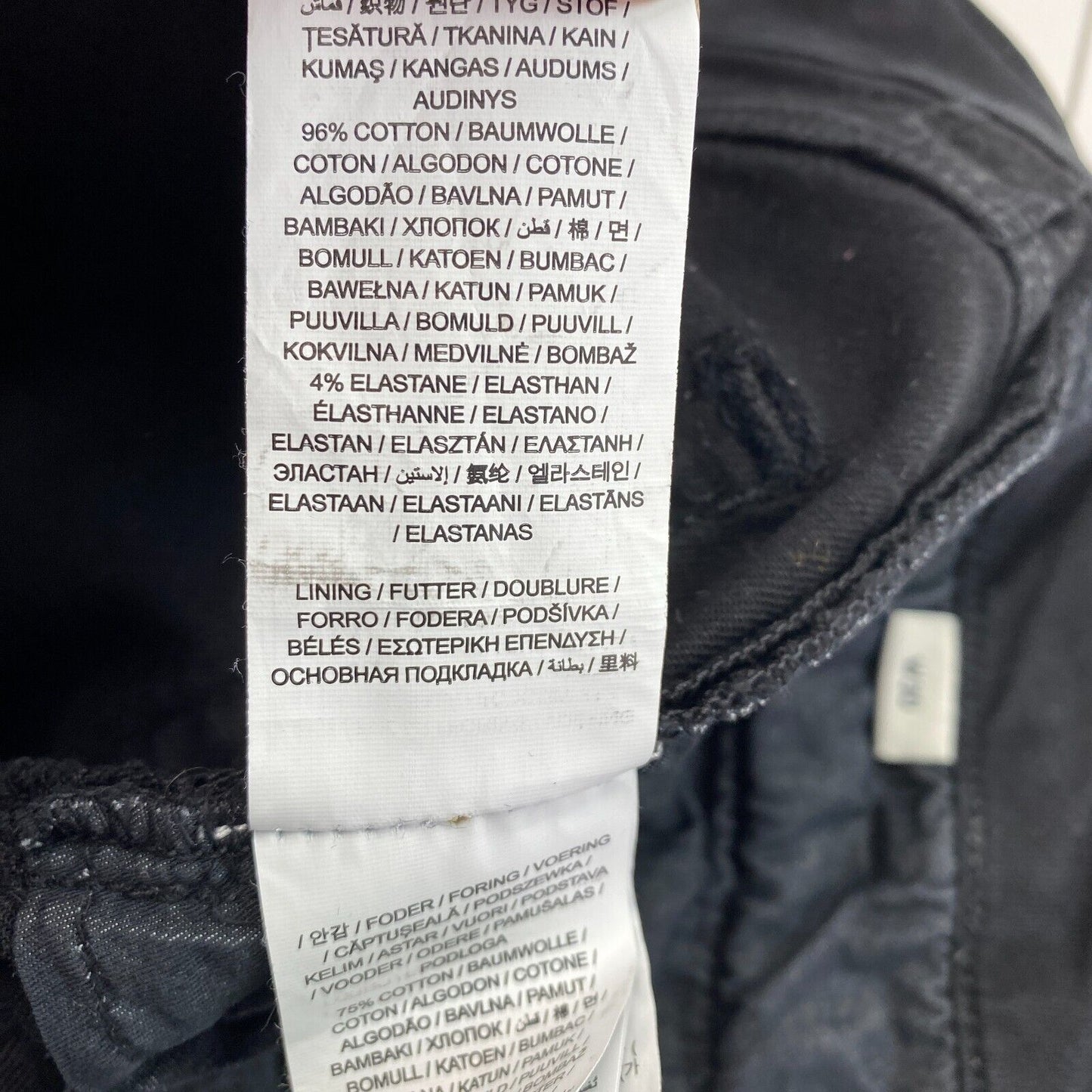 GANT Schwarze Schlagjeans, Größe W30 L34