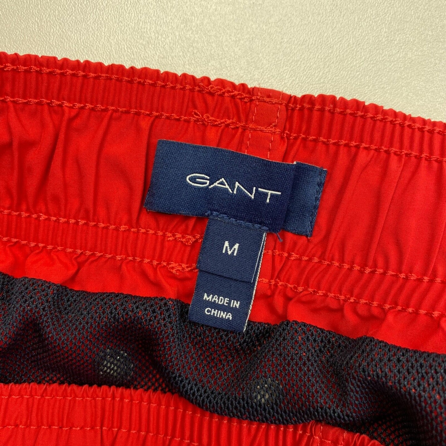 GANT Red Swimwear Swimming Board Trunks Shorts Size M