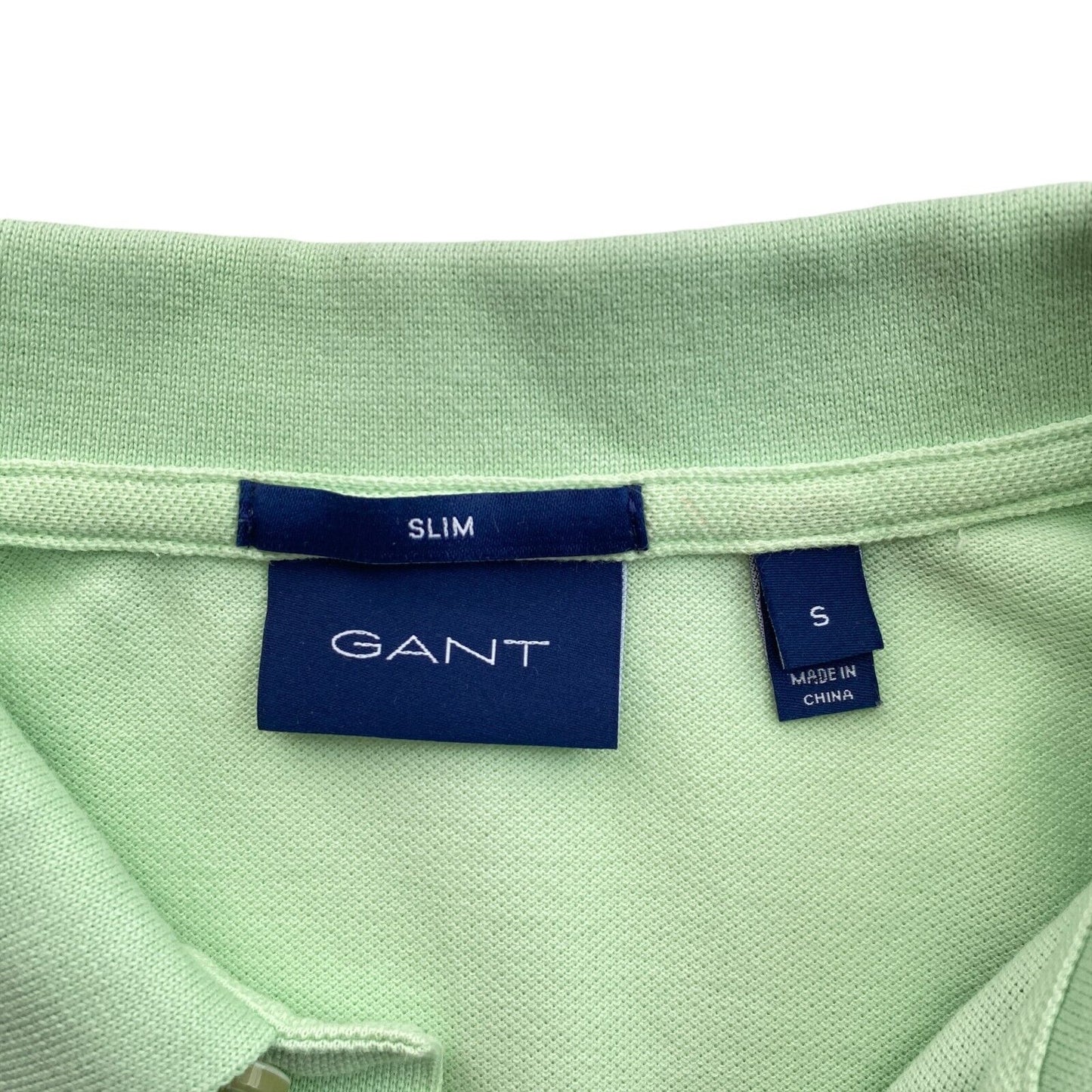 GANT Grünes Original Slim Pique Rugger Poloshirt Größe S