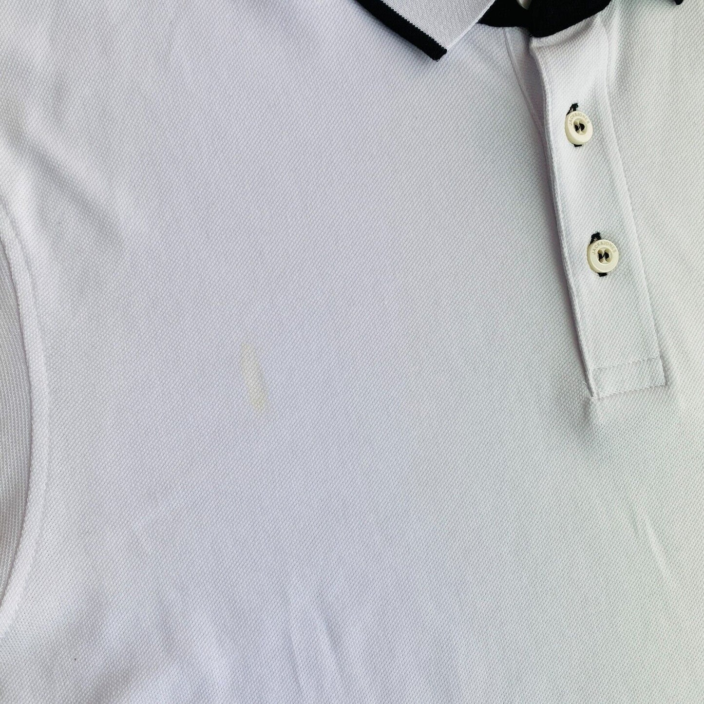 Jack&Jones Men White Short Sleeves Polo Shirt Size XL