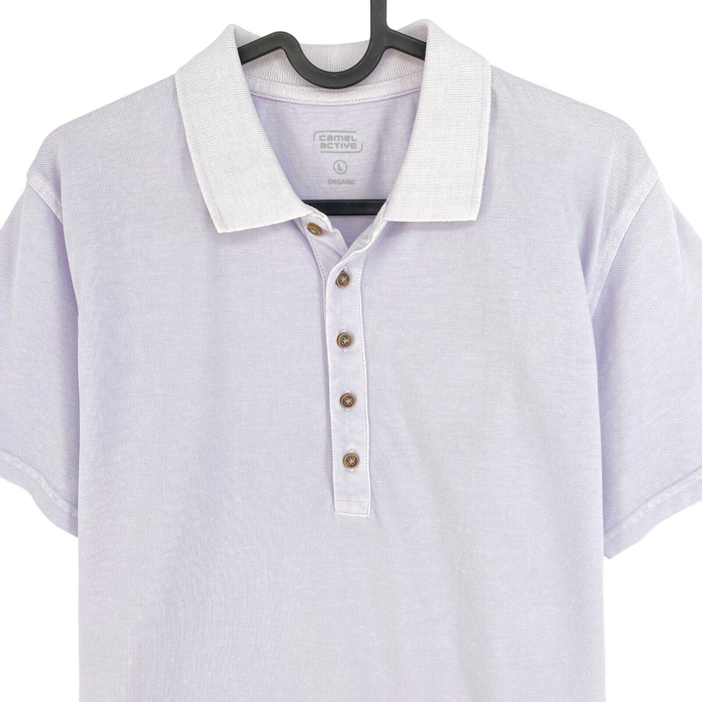 Camel Active Hellviolettes Piqué-Poloshirt SS Größe L