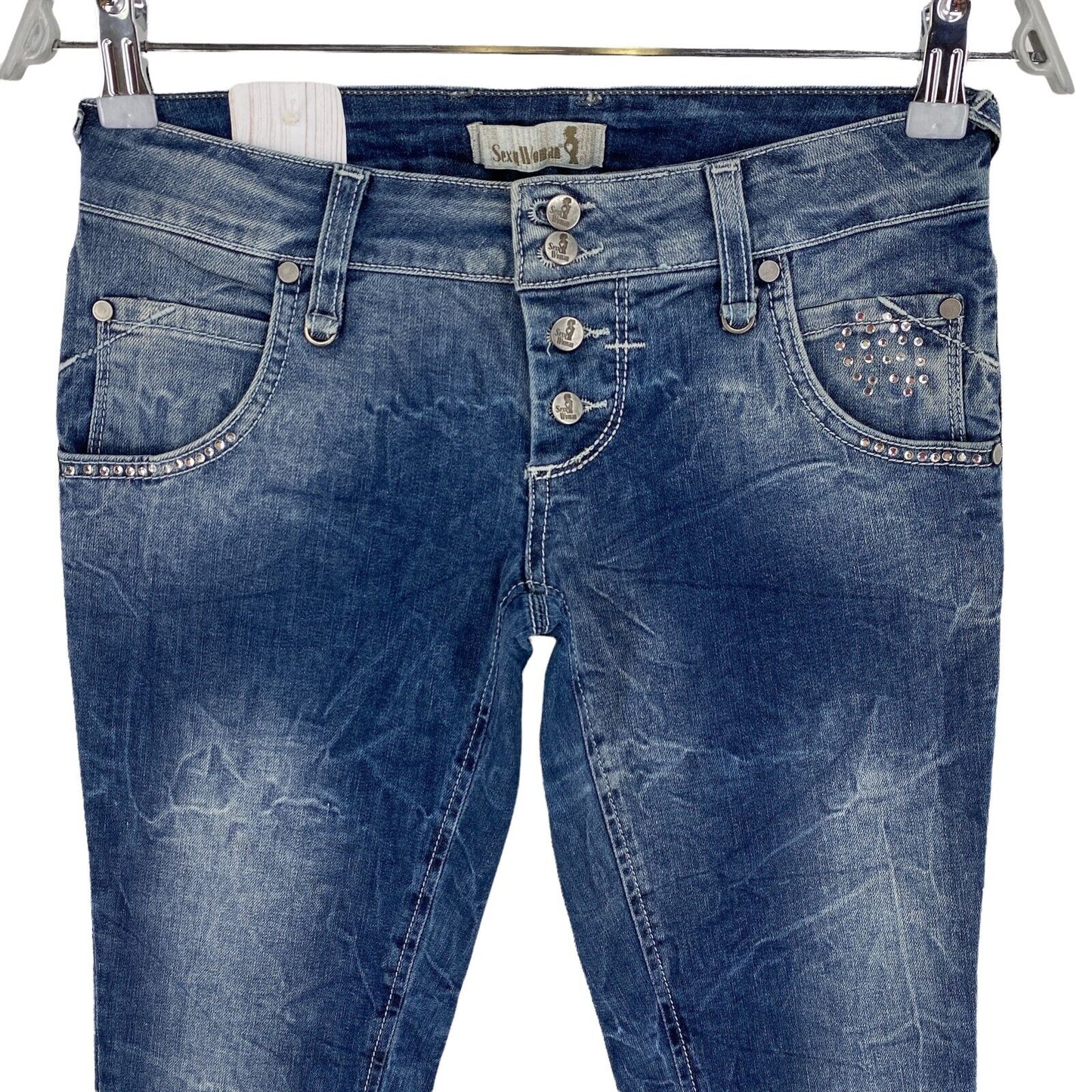 UVP €192 SEXY WOMAN Blue Jenny Skinny Jeans Größe S W28 L32