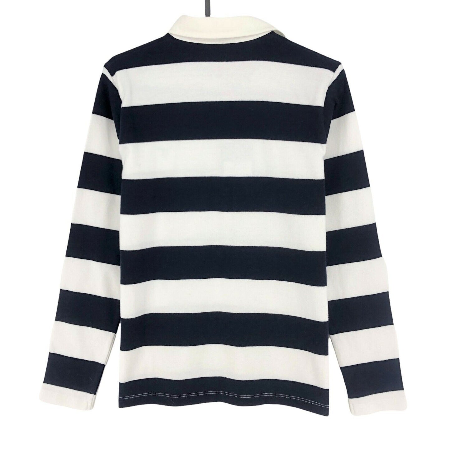 GANT Bleu Marine Original Bar Stripe Heavy Rugger Jumper Pull Taille XS