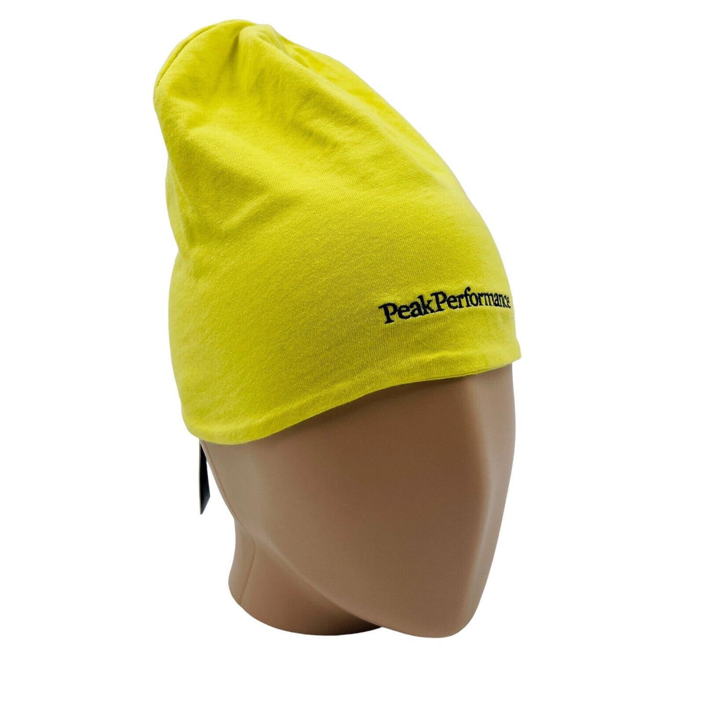 Peak Performance Yellow 100% Cotton Beanie Hat One Size