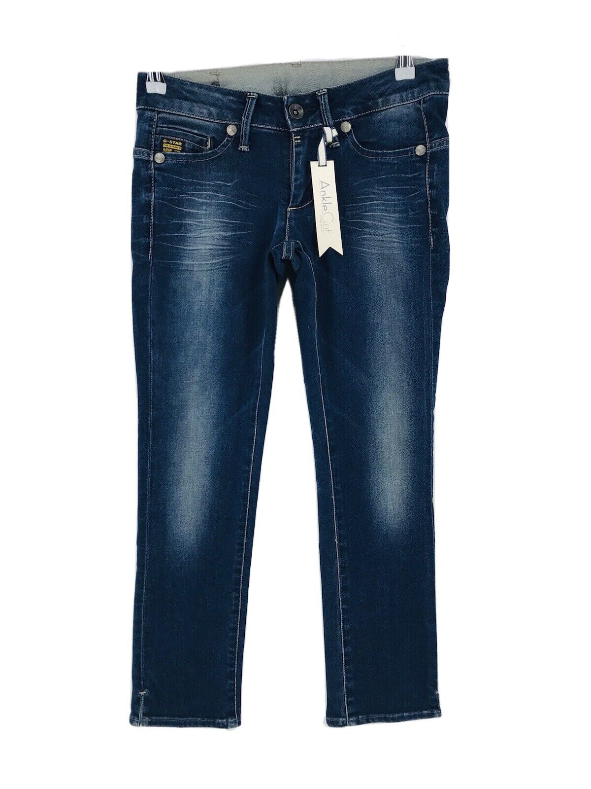 G-STAR RAW MIDGE Damen Jeans in knöchellanger Skinny-Passform, Blau, Größe W27