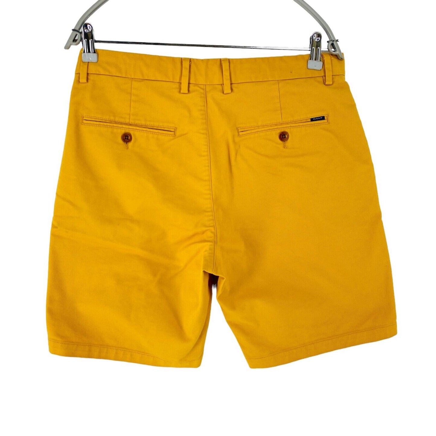 GANT Mens Yellow Slim Fit Chino Shorts Size W33