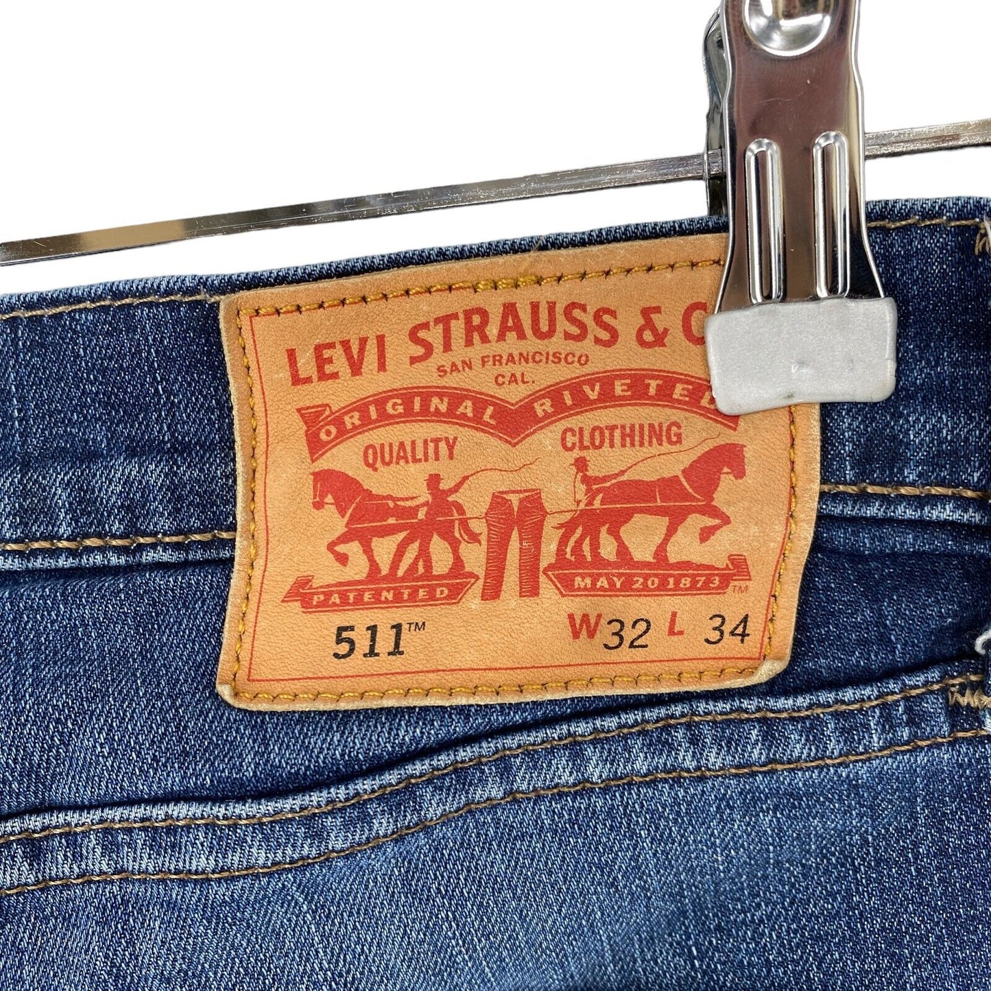 Levi's 511 Blue Stretch Slim Fit Jeans Size W32 L28