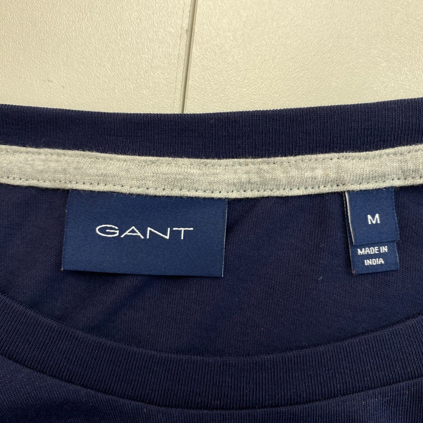 GANT T-shirt à manches longues et col rond Archive Shield bleu marine taille M