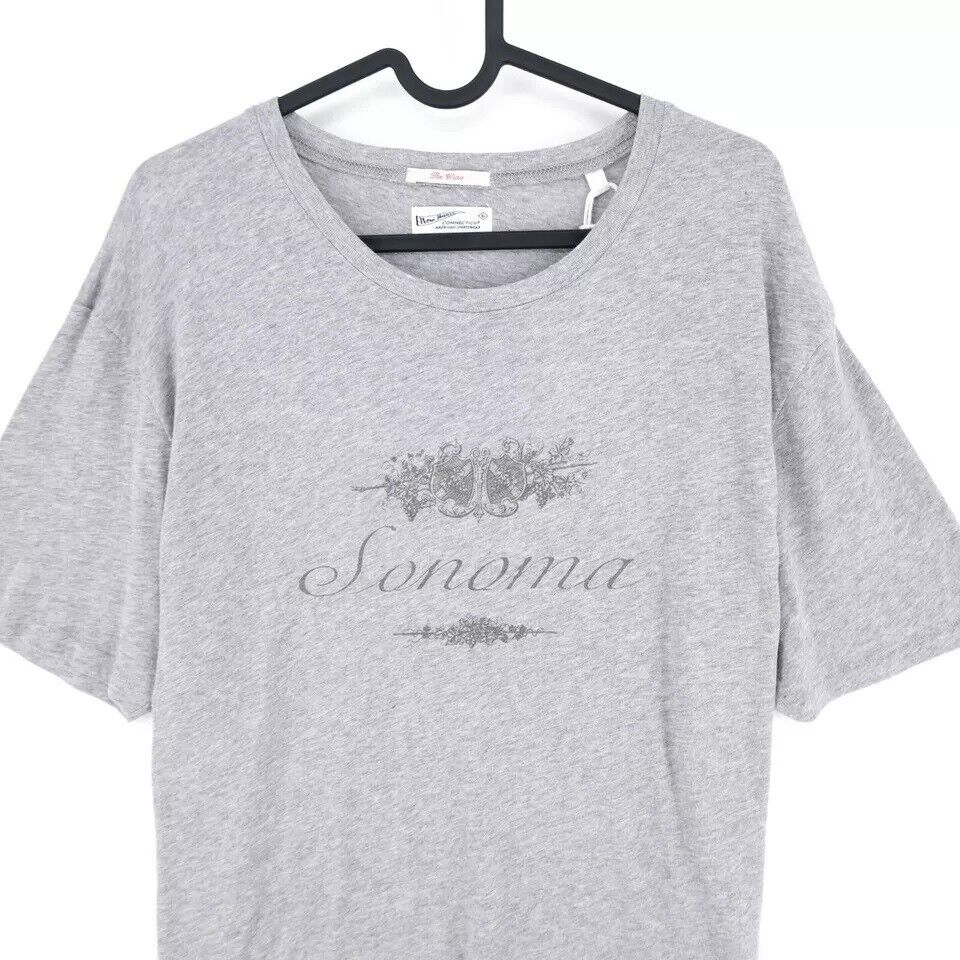 GANT Mens Grey The Wino Crew Neck T Shirt Size M