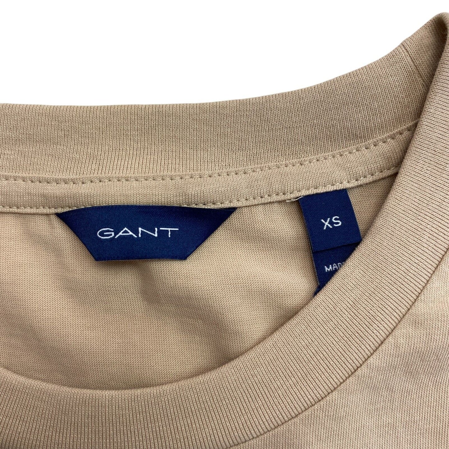 GANT Brown Archive Shield Crew Neck T Shirt Size XS