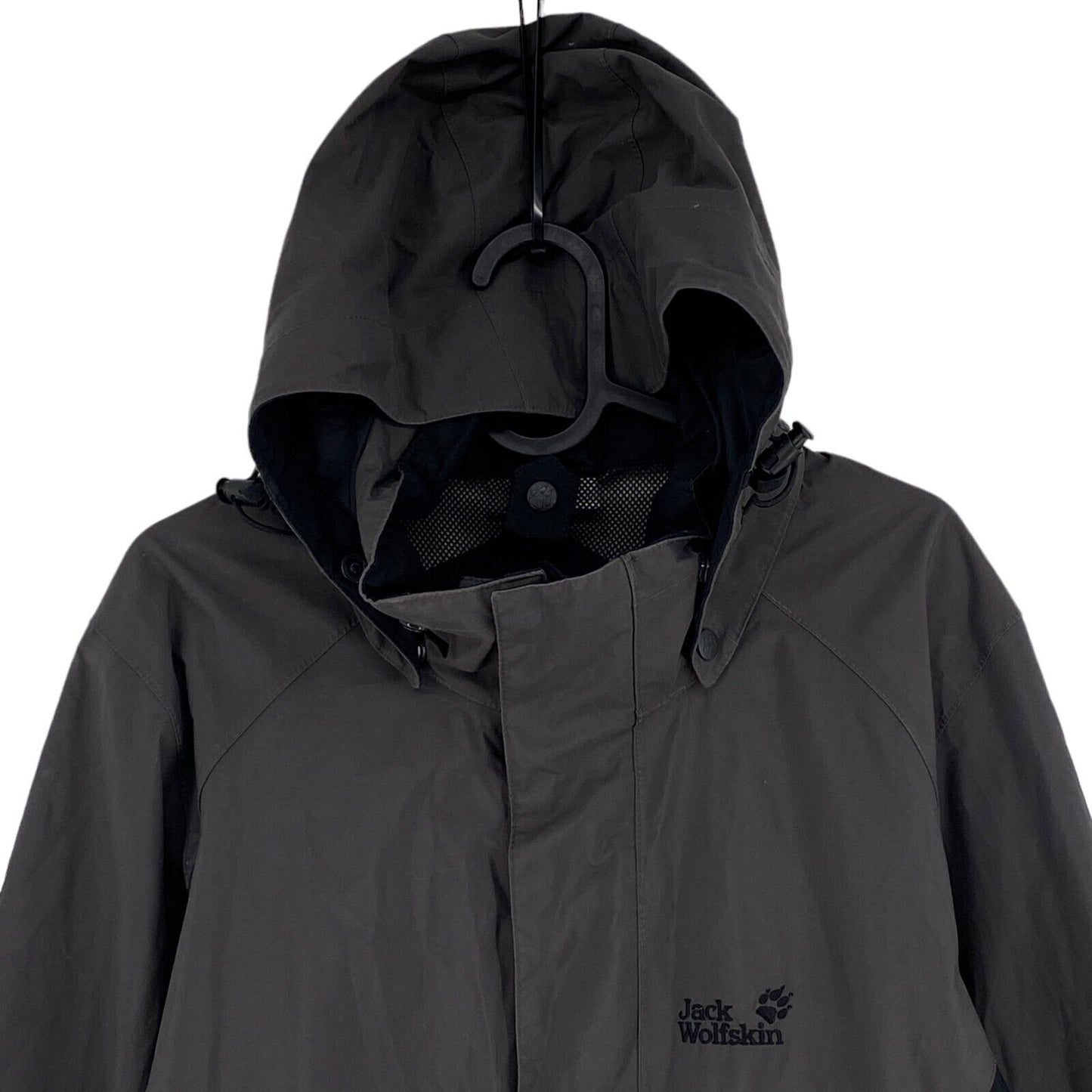 Jack Wolfskin Texapore Dunkelgrau Kapuzenjacke Mantel Größe S