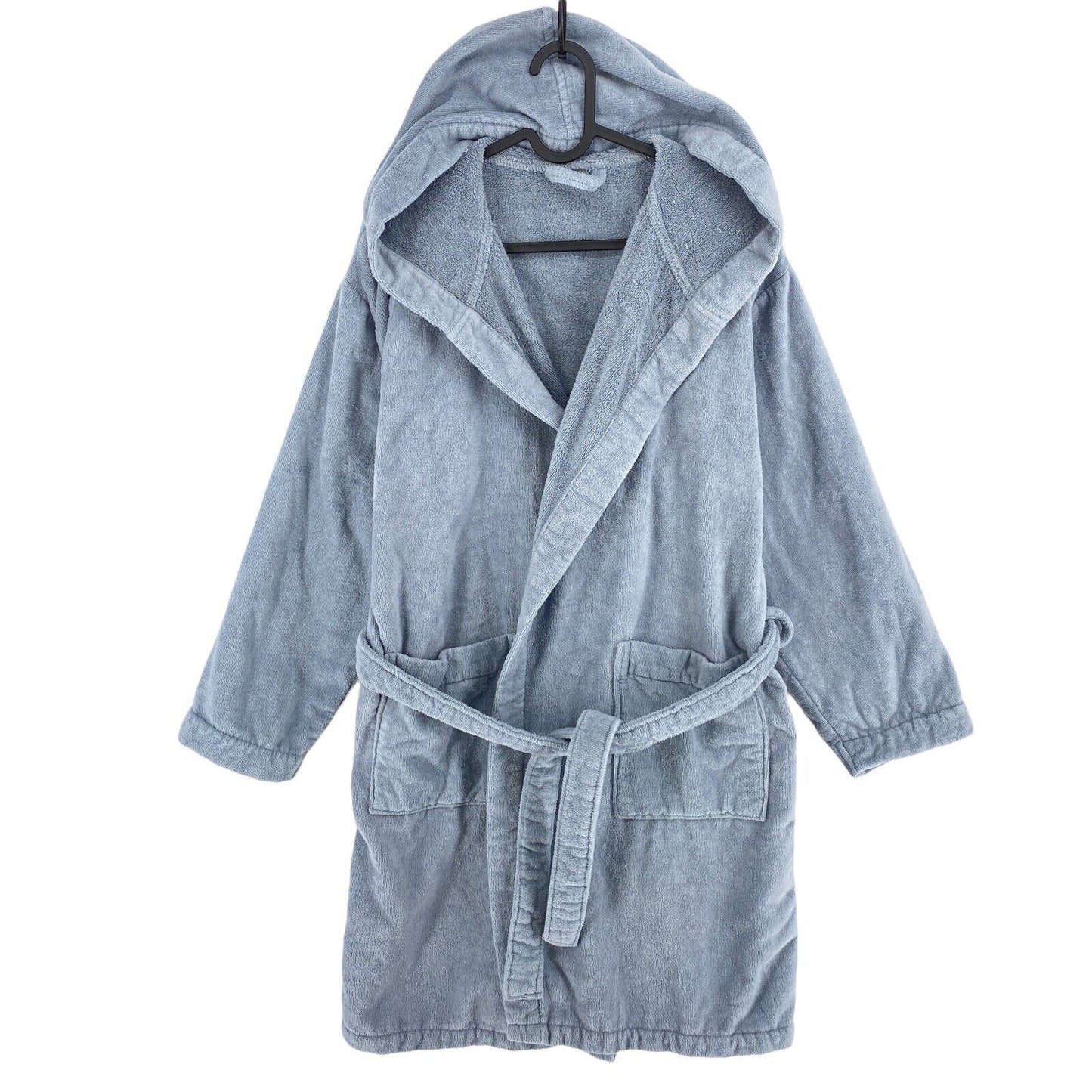 GANT Blue 100% Cotton Hooded Robe Size Unisex S