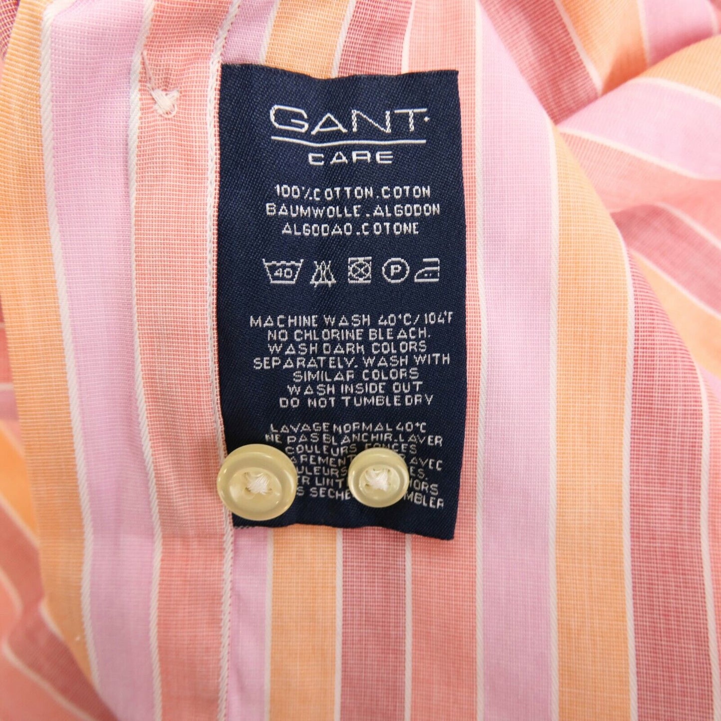 GANT Pink Liberty Bell Popeline Hemd Größe M