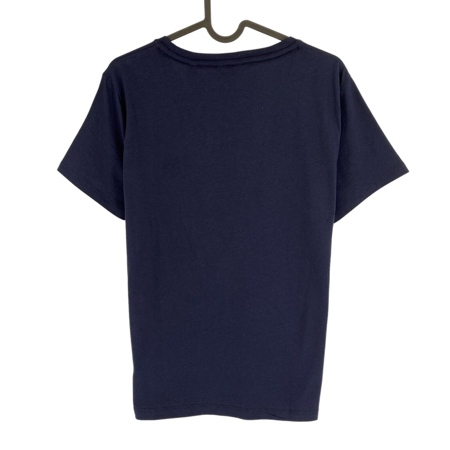 GANT Women Navy Blue Retro Shield Crew Neck T Shirt Size L