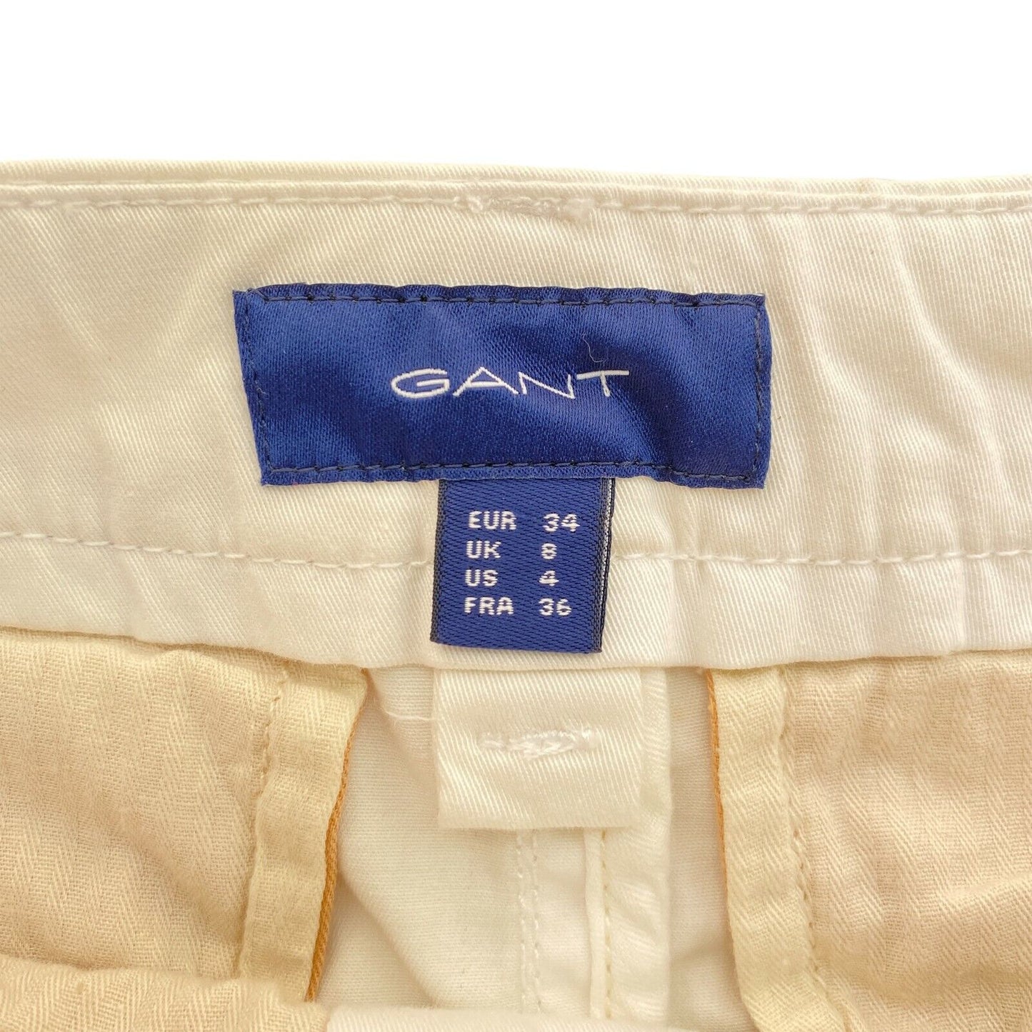 GANT White Classic Chino Skirt Size EU 34 UK 8 US 4