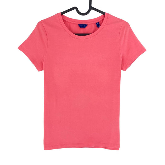 GANT T-Shirt mit Rundhalsausschnitt, Rosa, Größe S