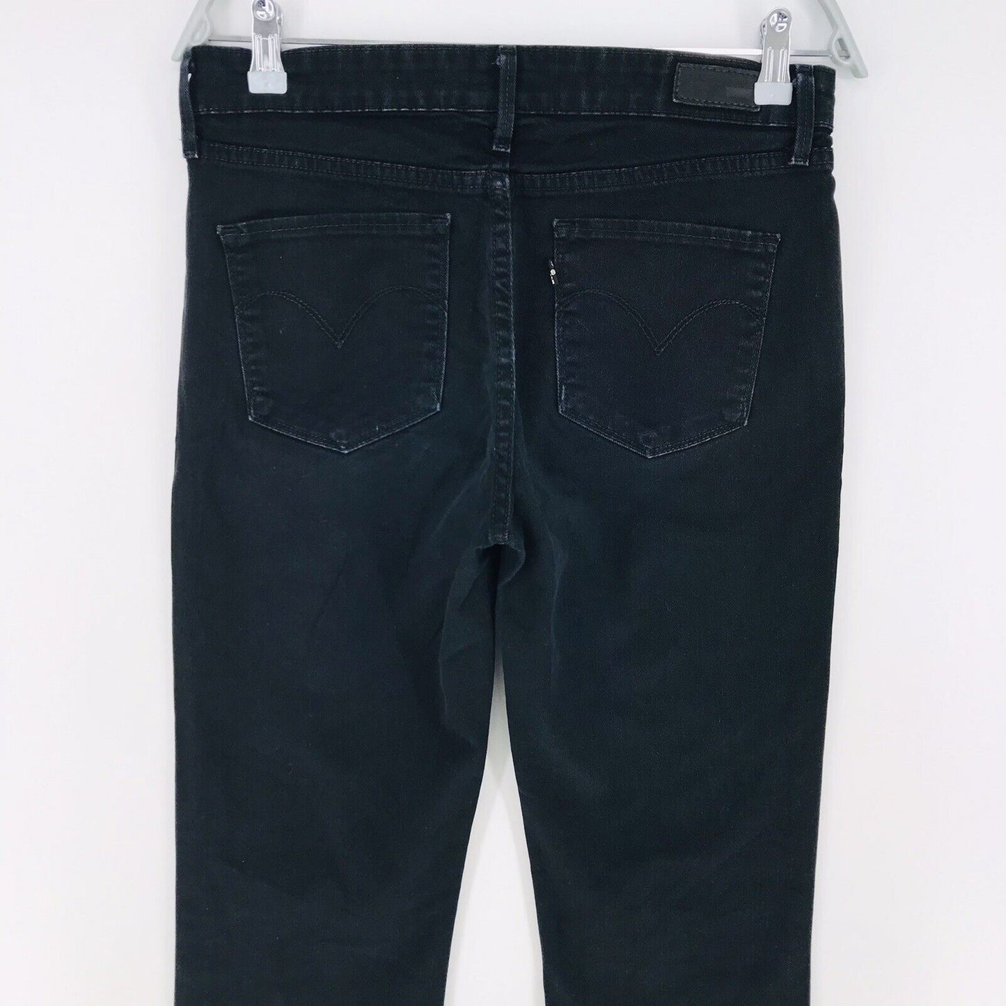 Levi's Demi Curve Damen-Jeans, schwarz, klassische Taille, gerade Passform, Größe W30 L32