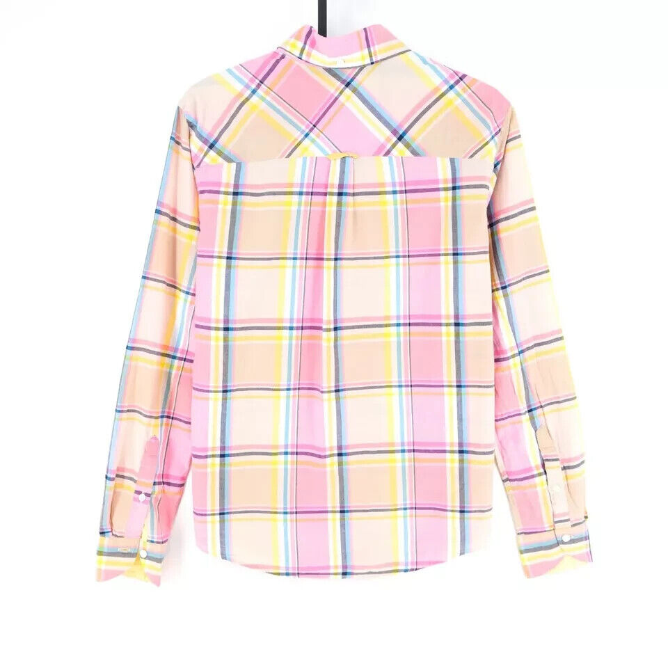 GANT Women Multicoloured Colourful Madras Check Print Shirt Size EU 34 UK 8 US 4