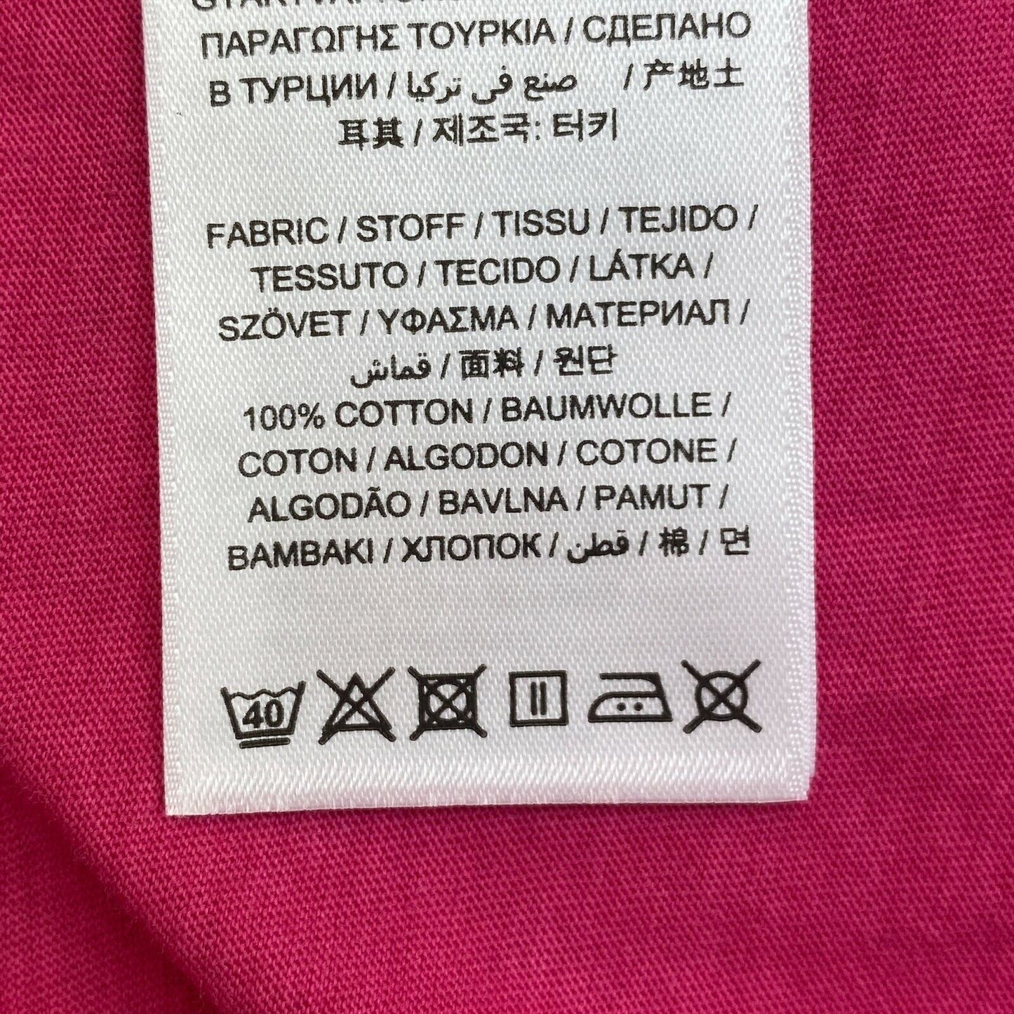 GANT T-Shirt mit V-Ausschnitt, dunkelrosa, sonnenverblasst, Größe XS/S