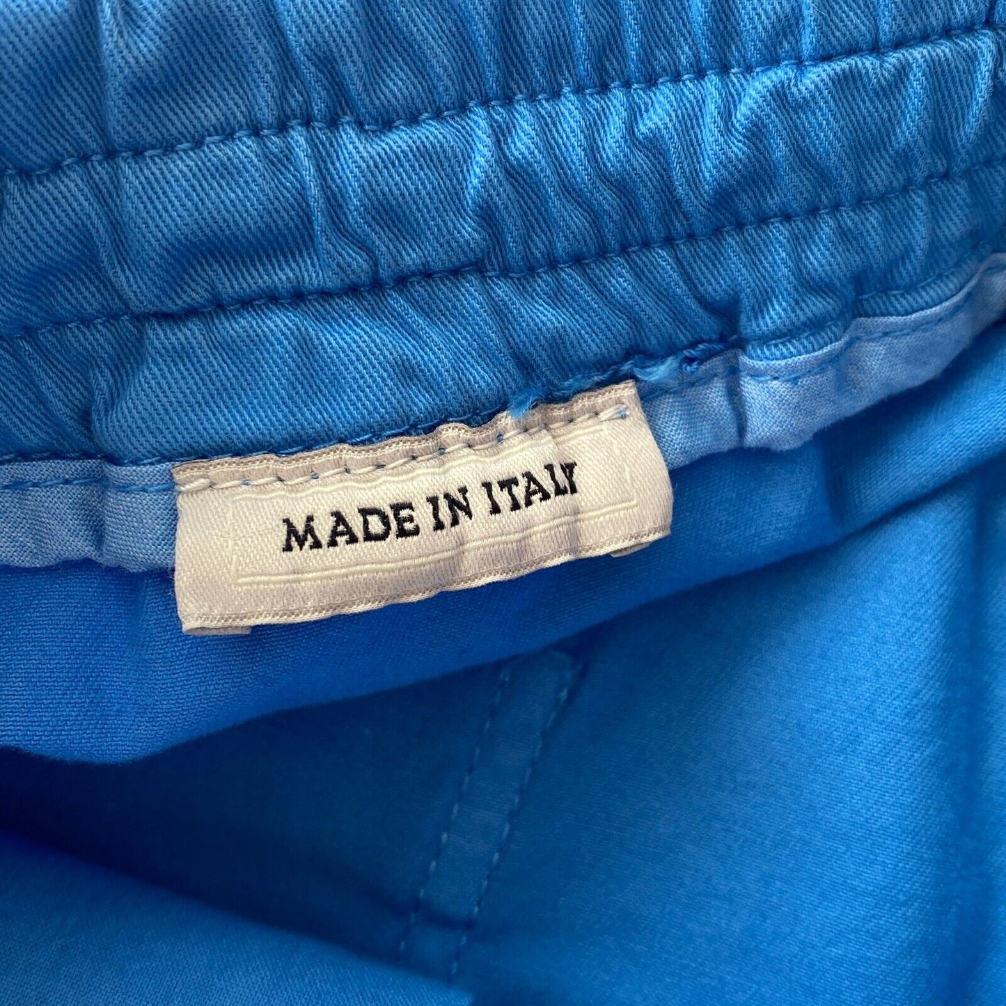 LA MARTINA Blaue Sweatshorts mit bequemer Passform, Größe L, hergestellt in Italien