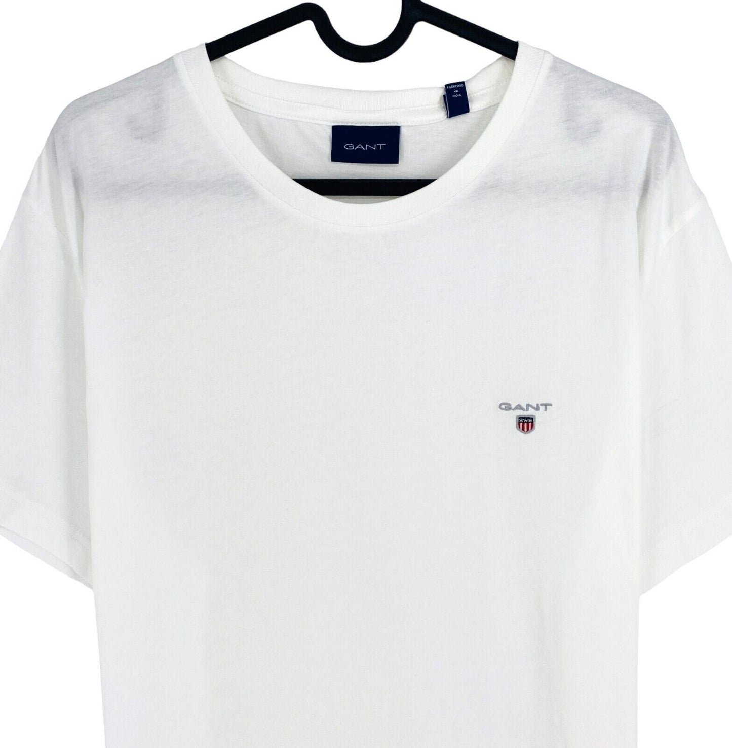 GANT Men White Original Crew Neck Short Sleeve T Shirt Size L