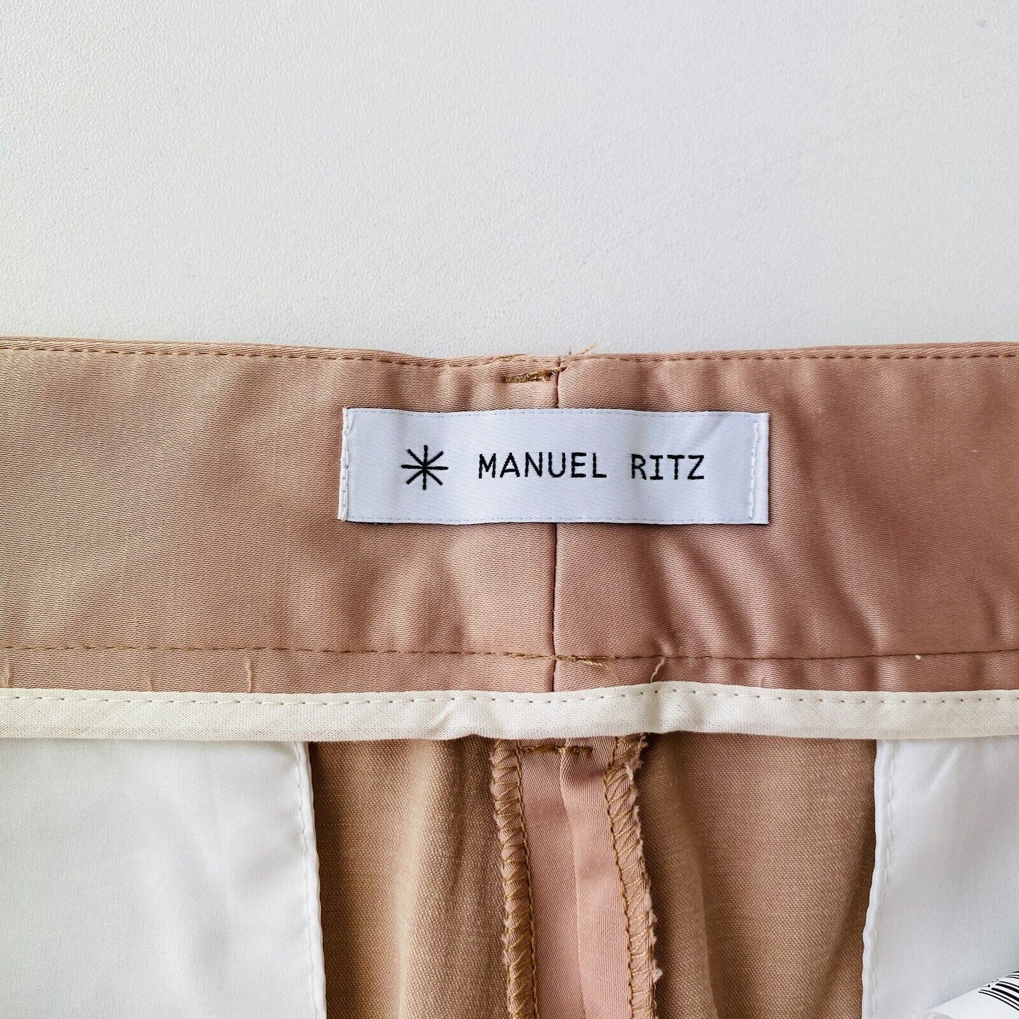 Manuel Ritz Women Brown Regular Straight Fit Dress Trousers IT 44 W29