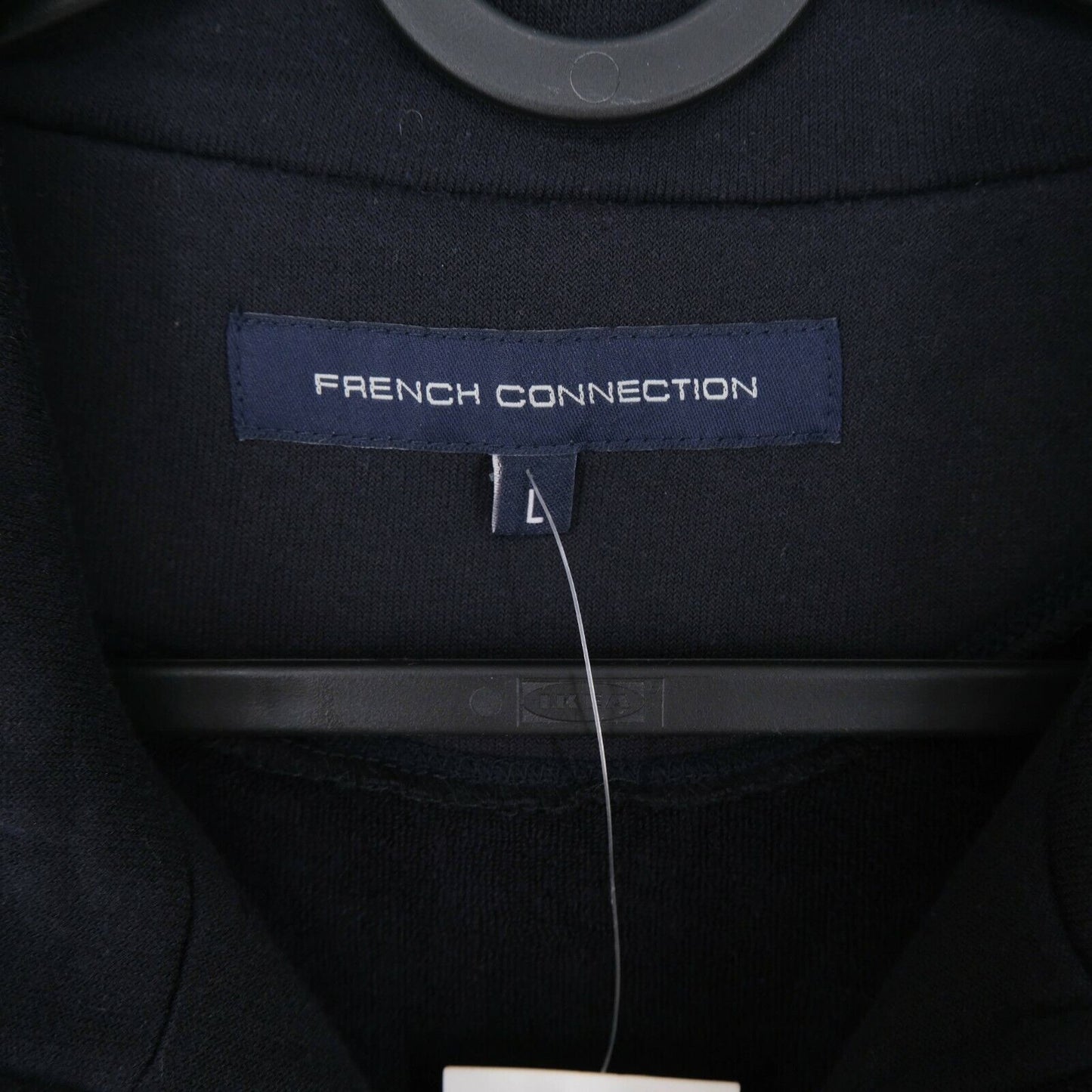 FRENCH CONNECTION Navy Blue Full Zip Jumper Sweater Size M L