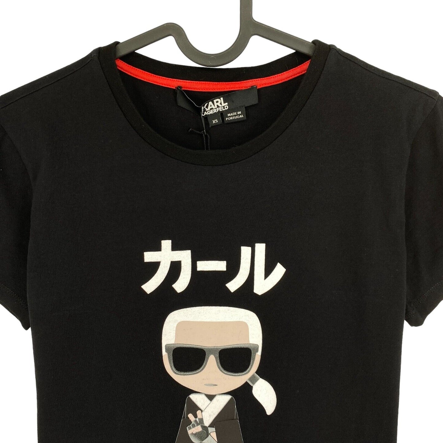 Karl Lagerfeld Black Karl Crew Neck T Shirt Size XS