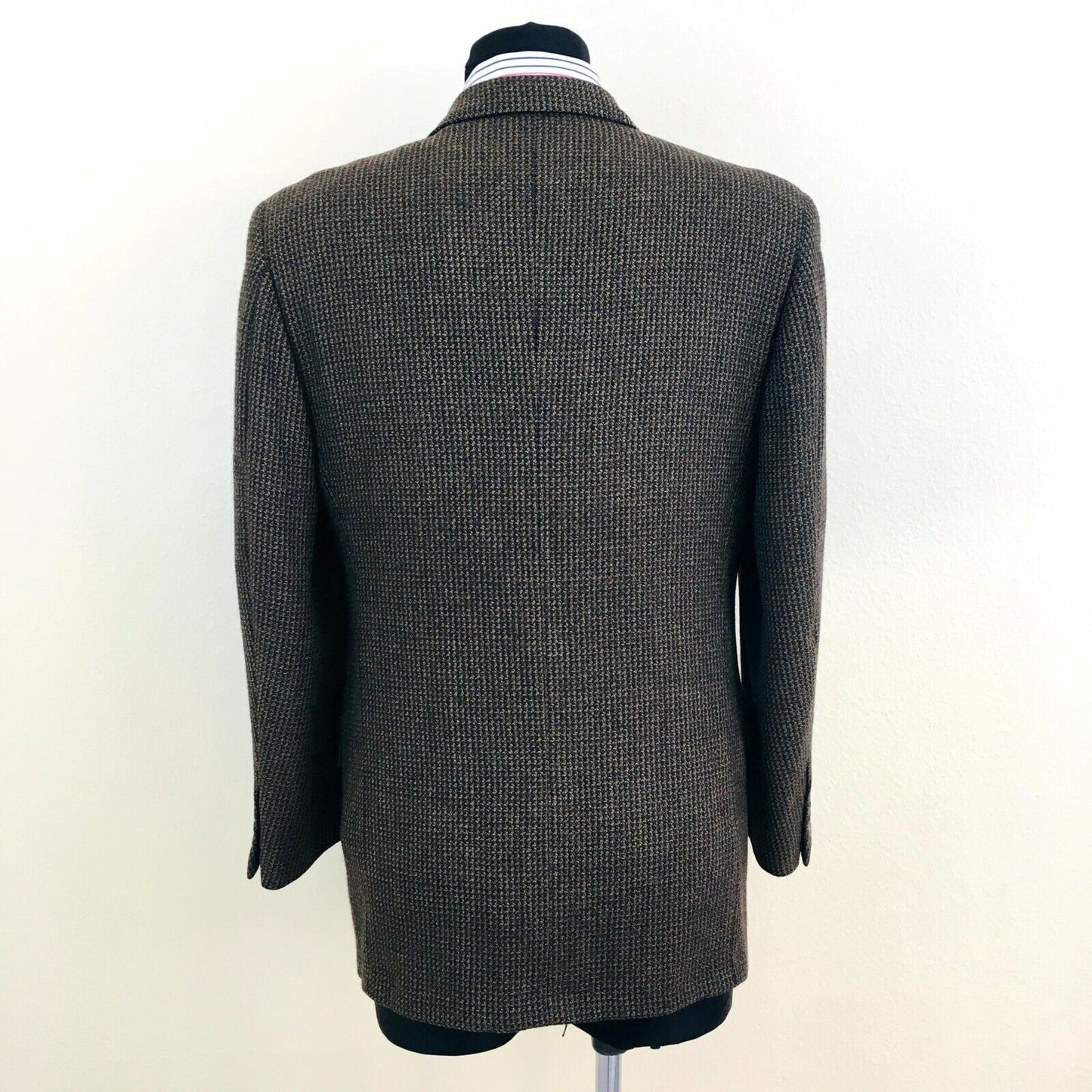 YXOS By Nino Danieli Veste blazer en laine vierge marron Taille EUR 48 US UK 38